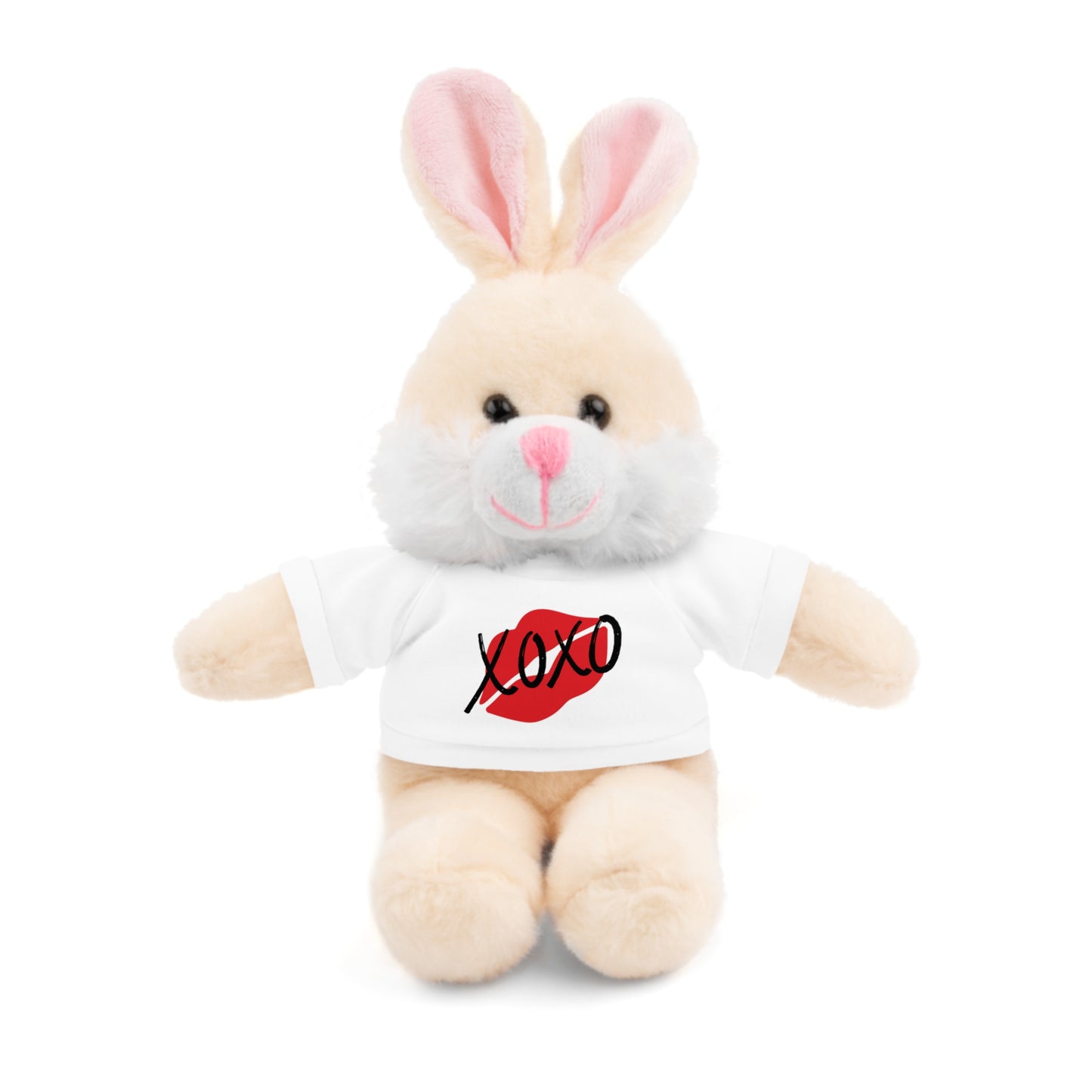 XOXO Kiss Valentine Stuffed Animals with Tee | Valentines Day Gifts