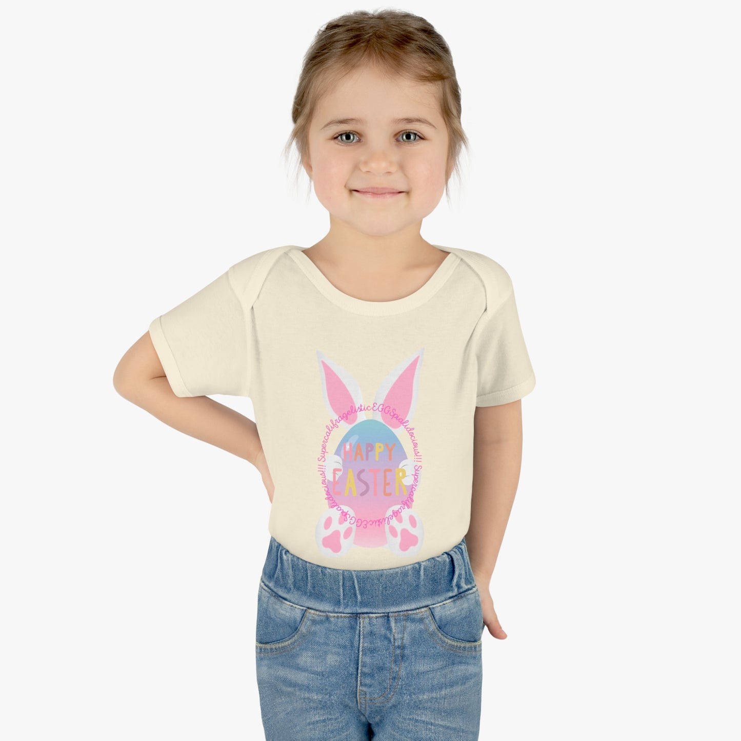 Eggspialidocious Infant Baby Rib Bodysuit