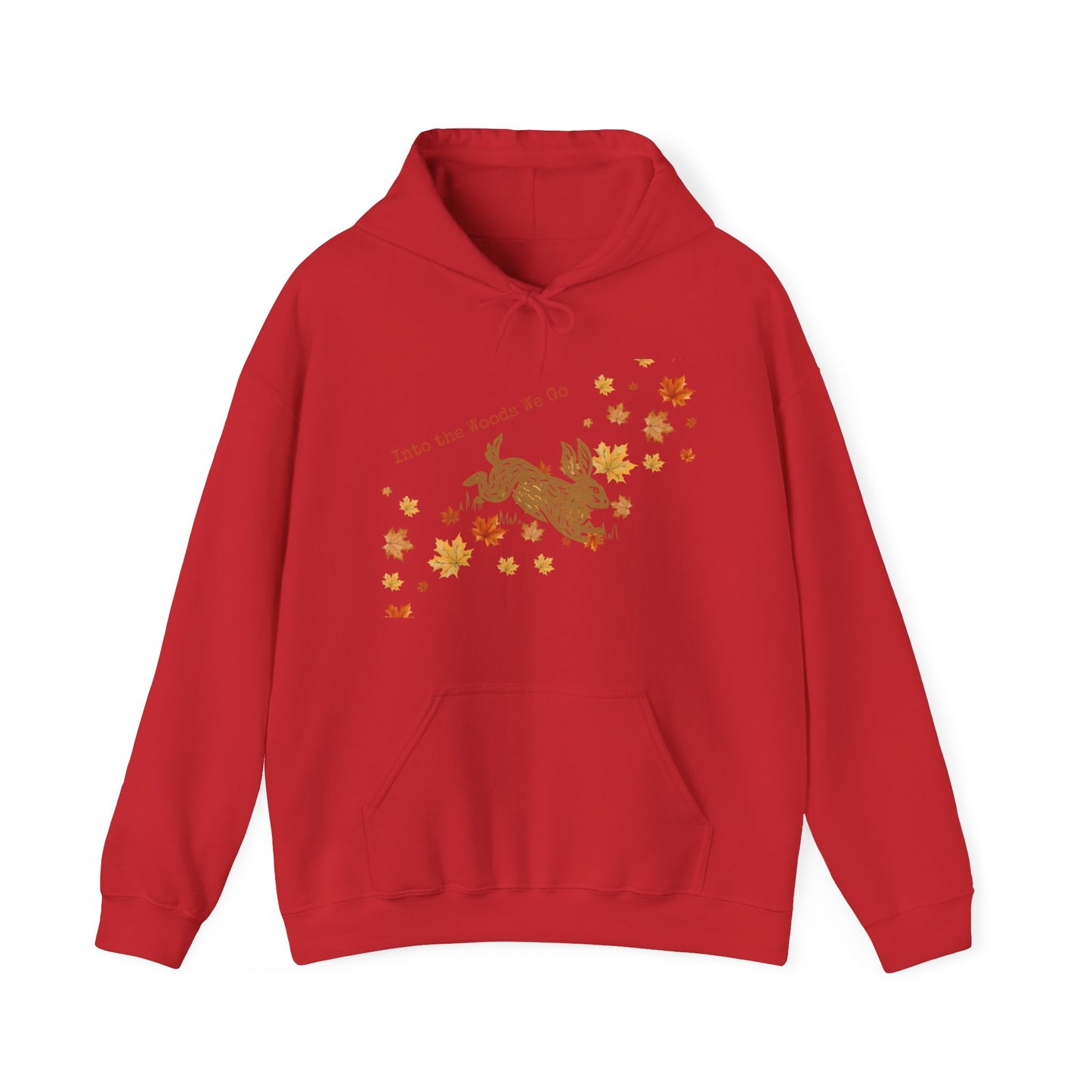 Into the Woods We Go Fall Bunny Unisex Heavy Blend™ Hooded Sweatshirt