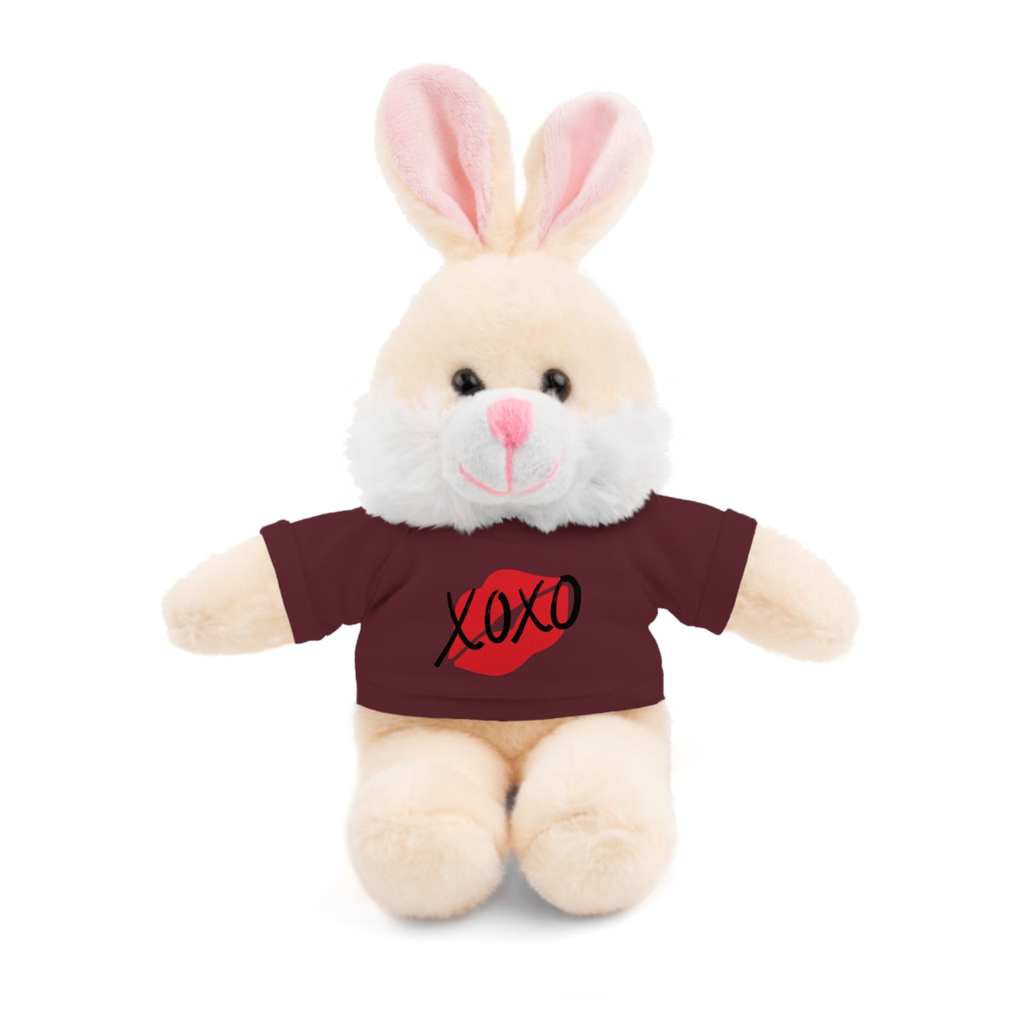 XOXO Kiss Valentine Stuffed Animals with Tee | Valentines Day Gifts