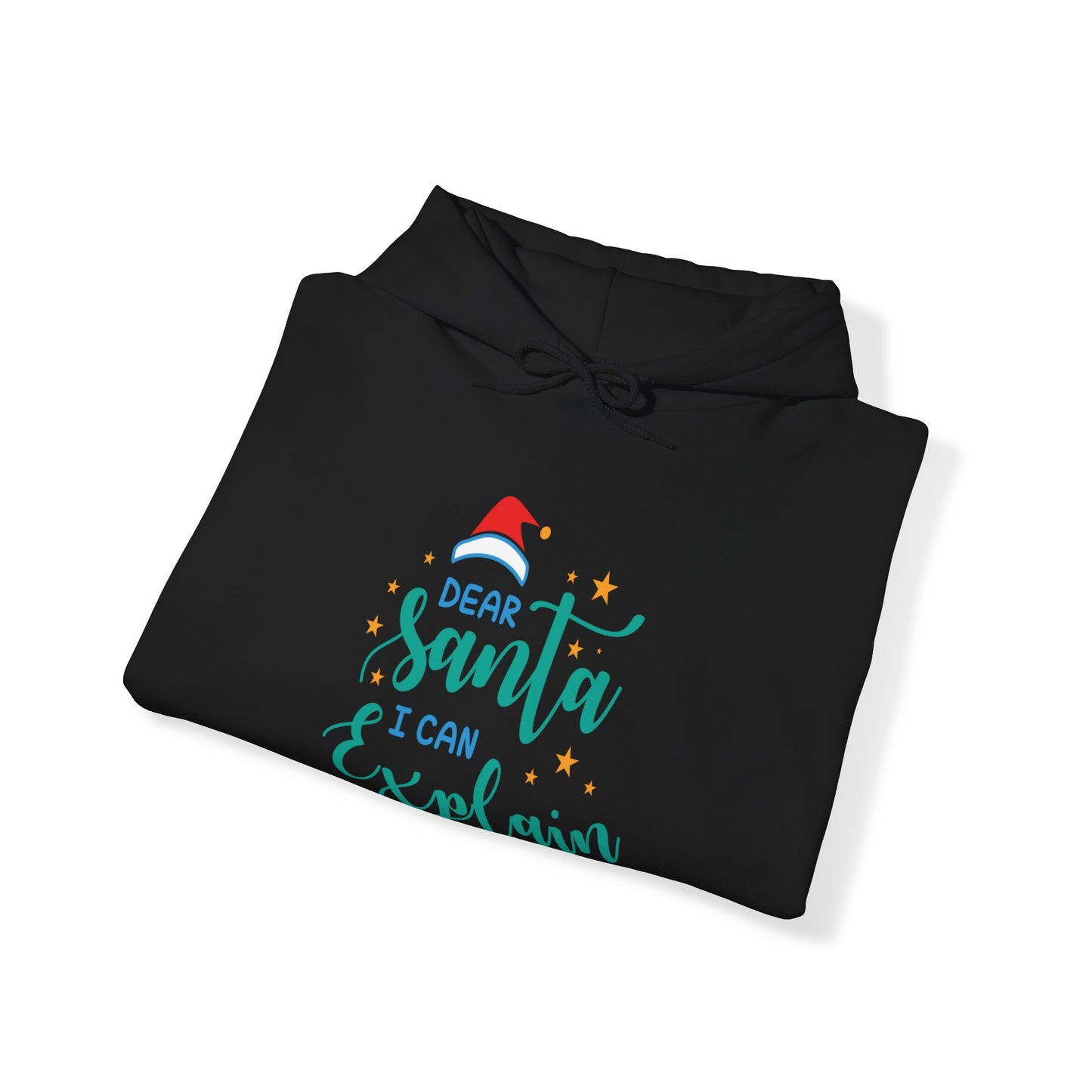 Santa I Can Explain Christmas Graphic Unisex Heavy Blend™ Hooded Sweatshirt