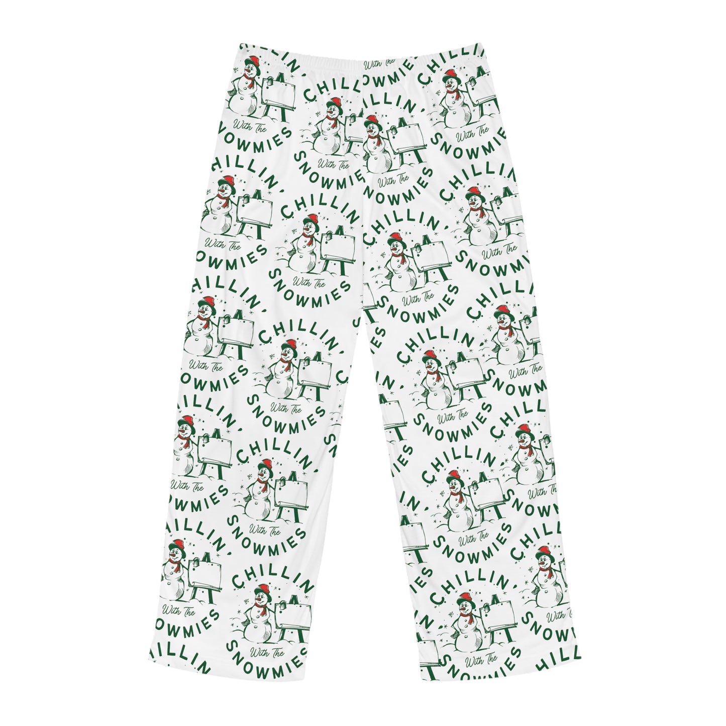 Chillin With The Snowmies Christmas Mens Pajama Pants
