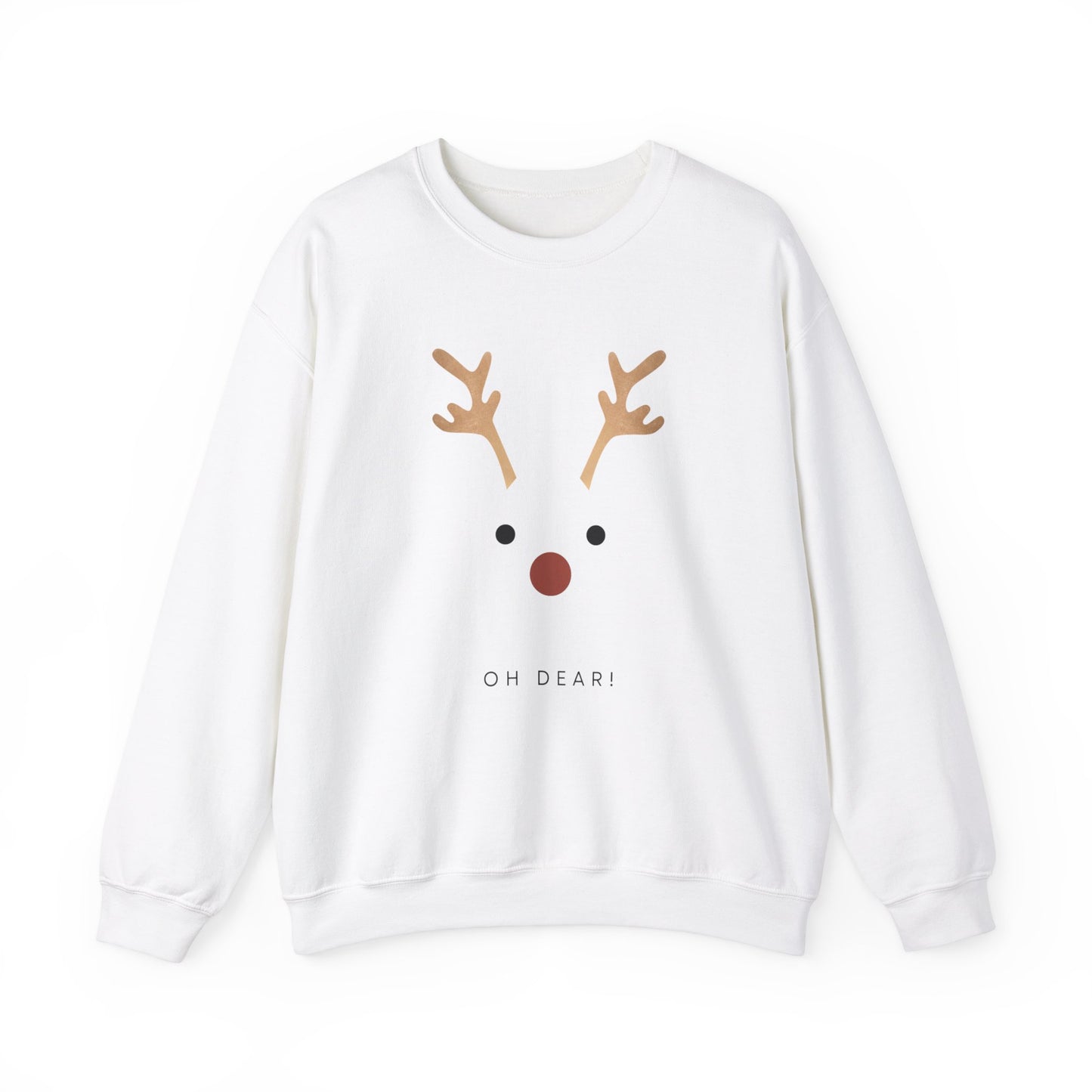 Oh Dear Reindeer Christmas Unisex Heavy Blend™ Crewneck Sweatshirt