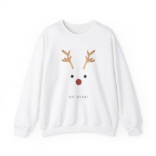 Oh Dear Reindeer Christmas Unisex Heavy Blend™ Crewneck Sweatshirt