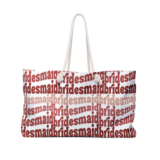 Groovy Bridesmaid Weekender Bag