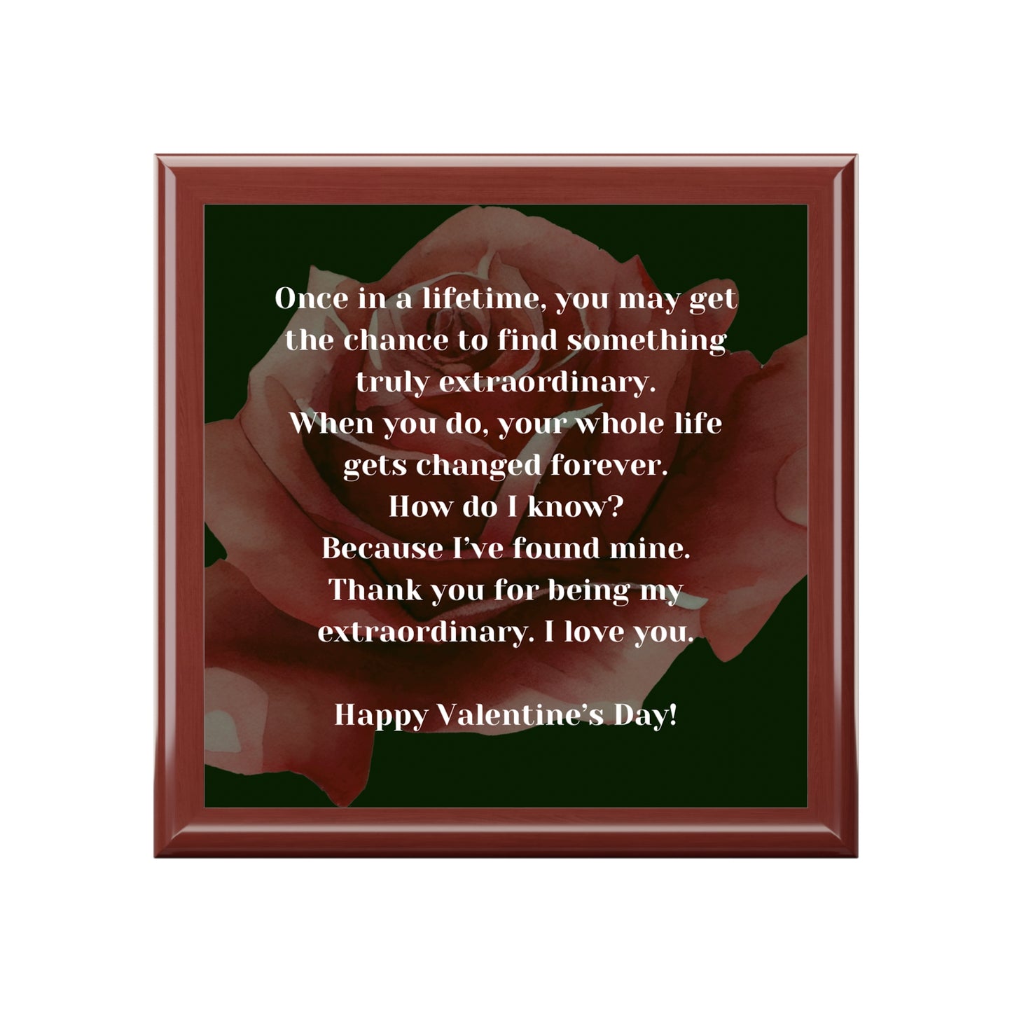 Extraordinary Love Valentines Day Gift Jewelry Box | Jewelry Organizer