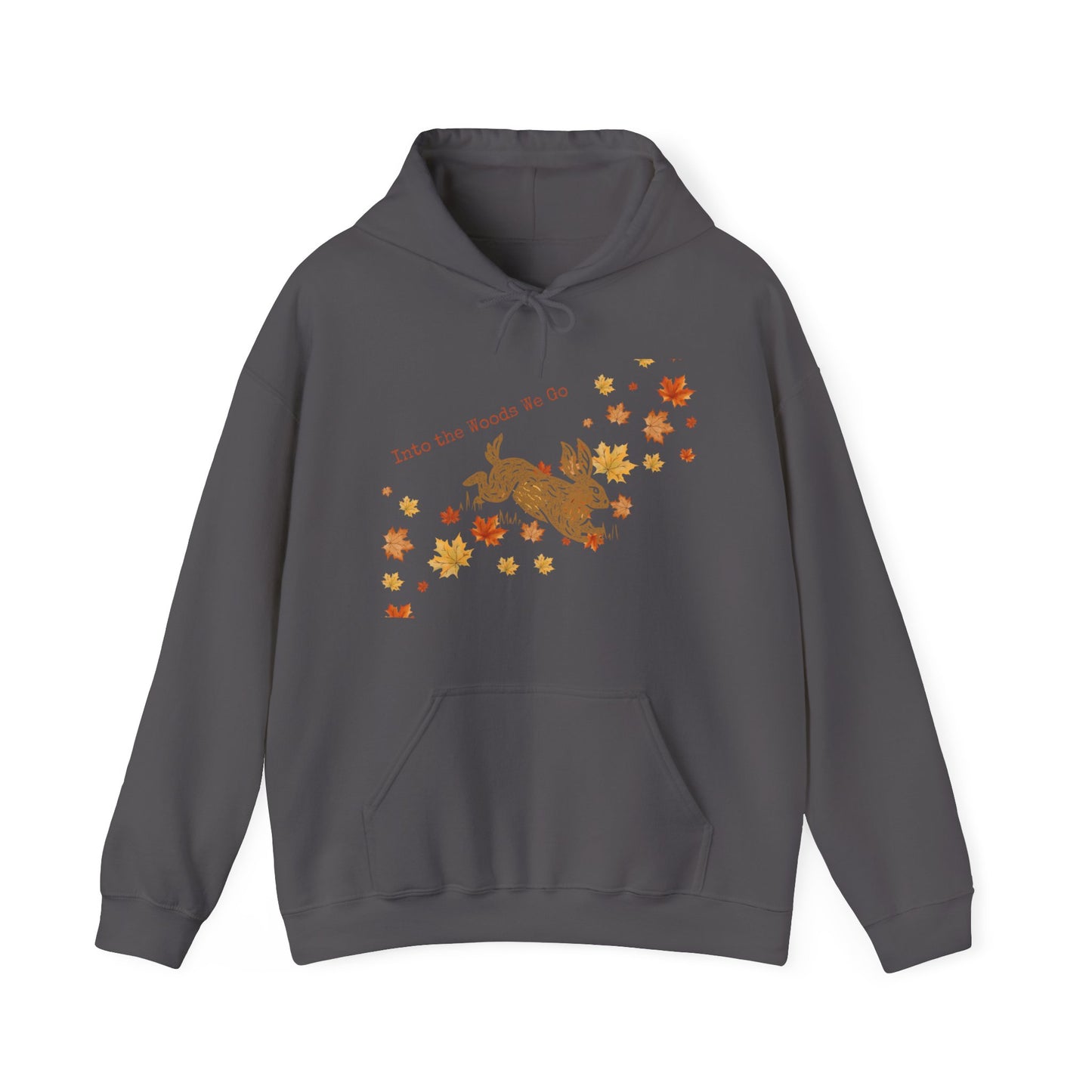 Into the Woods We Go Fall Bunny Unisex Heavy Blend™ Hooded Sweatshirt