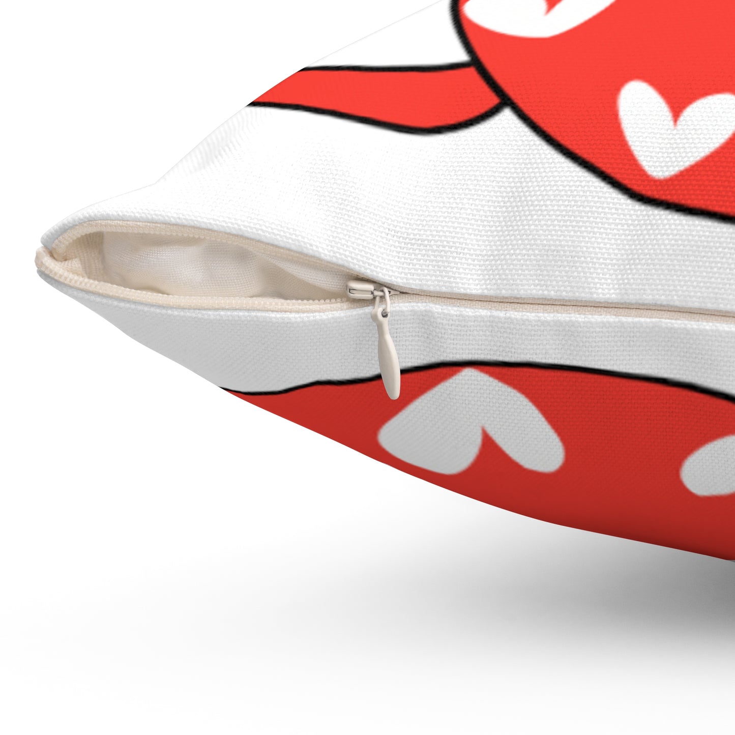 I Love You Valentines Day Gift Kitty Cat Comfort Spun Polyester Square Pillow