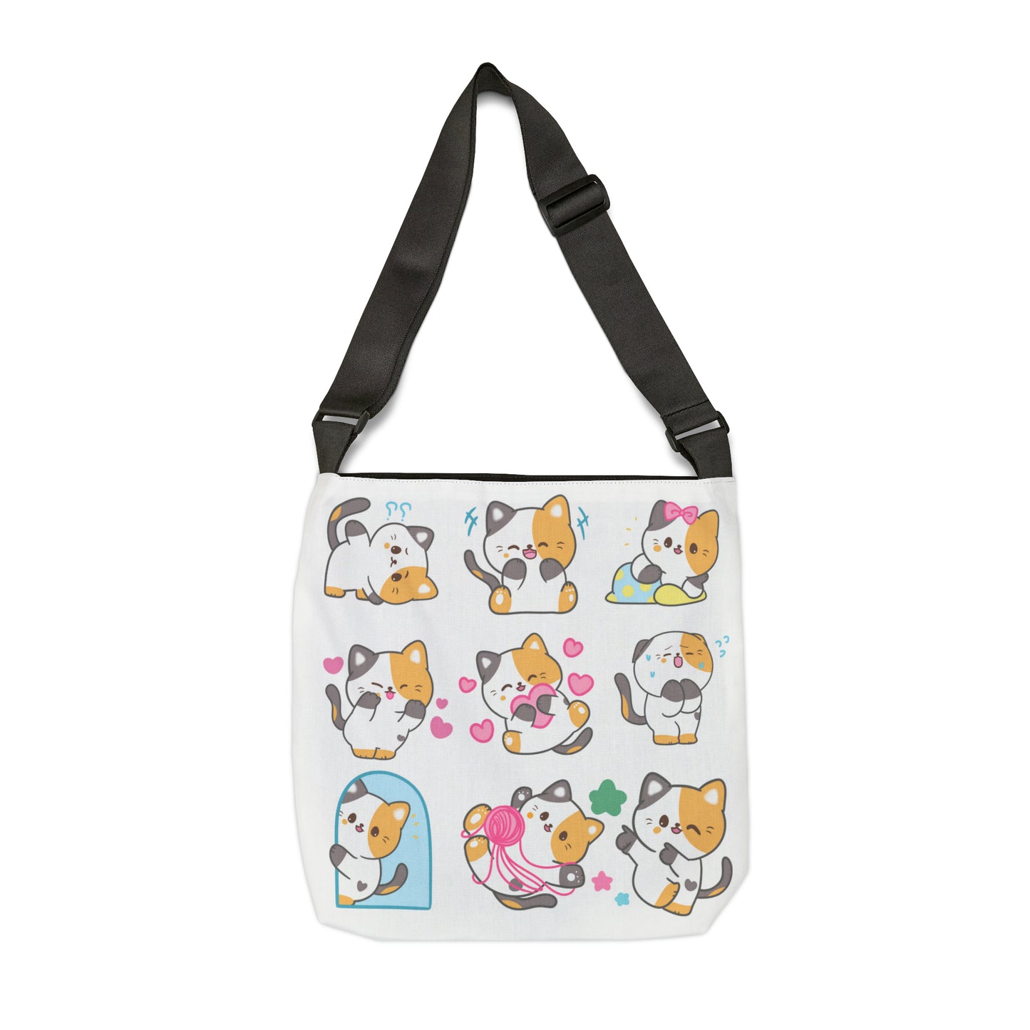 Kitty Cats at Play Adjustable Tote Bag