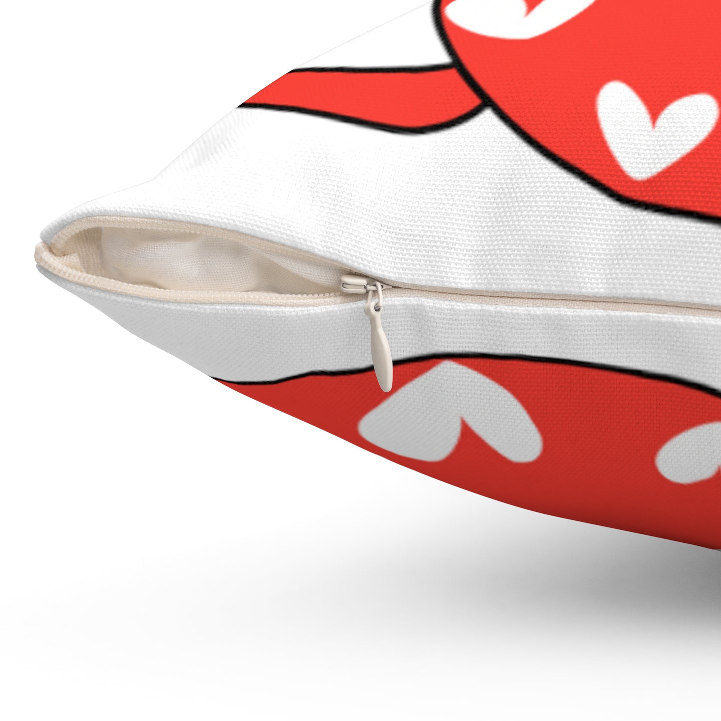 I Love You Valentines Day Gift Kitty Cat Comfort Spun Polyester Square Pillow