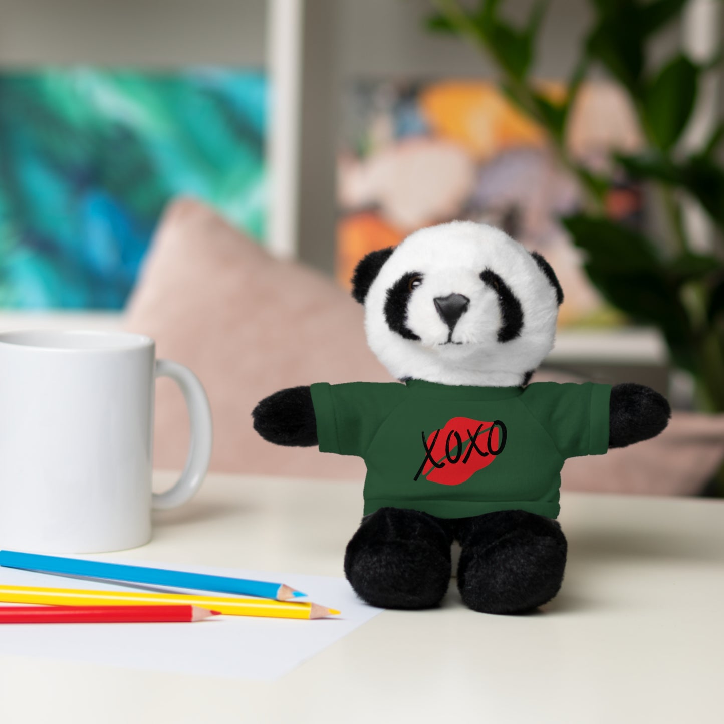 XOXO Kiss Valentine Stuffed Animals with Tee | Valentines Day Gifts