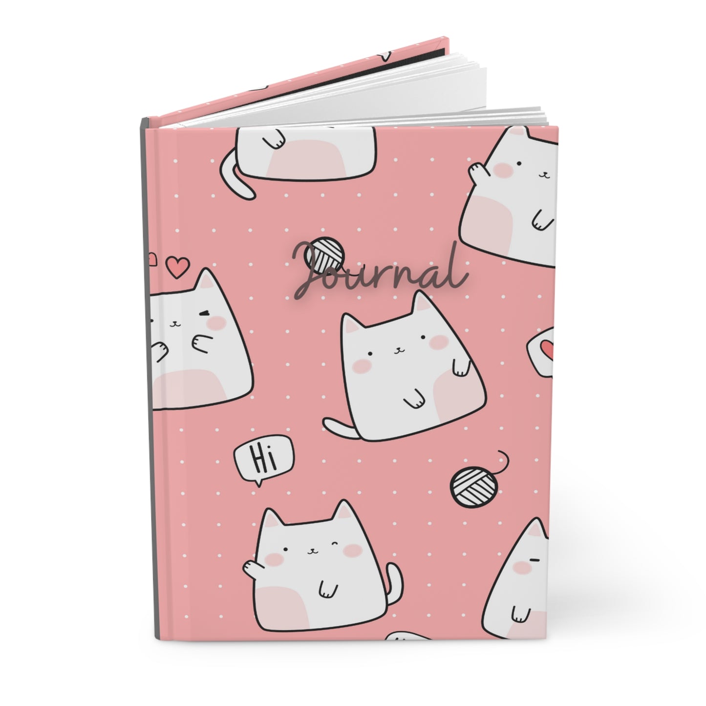Kitty Cat Chats Hardcover Journal Matte
