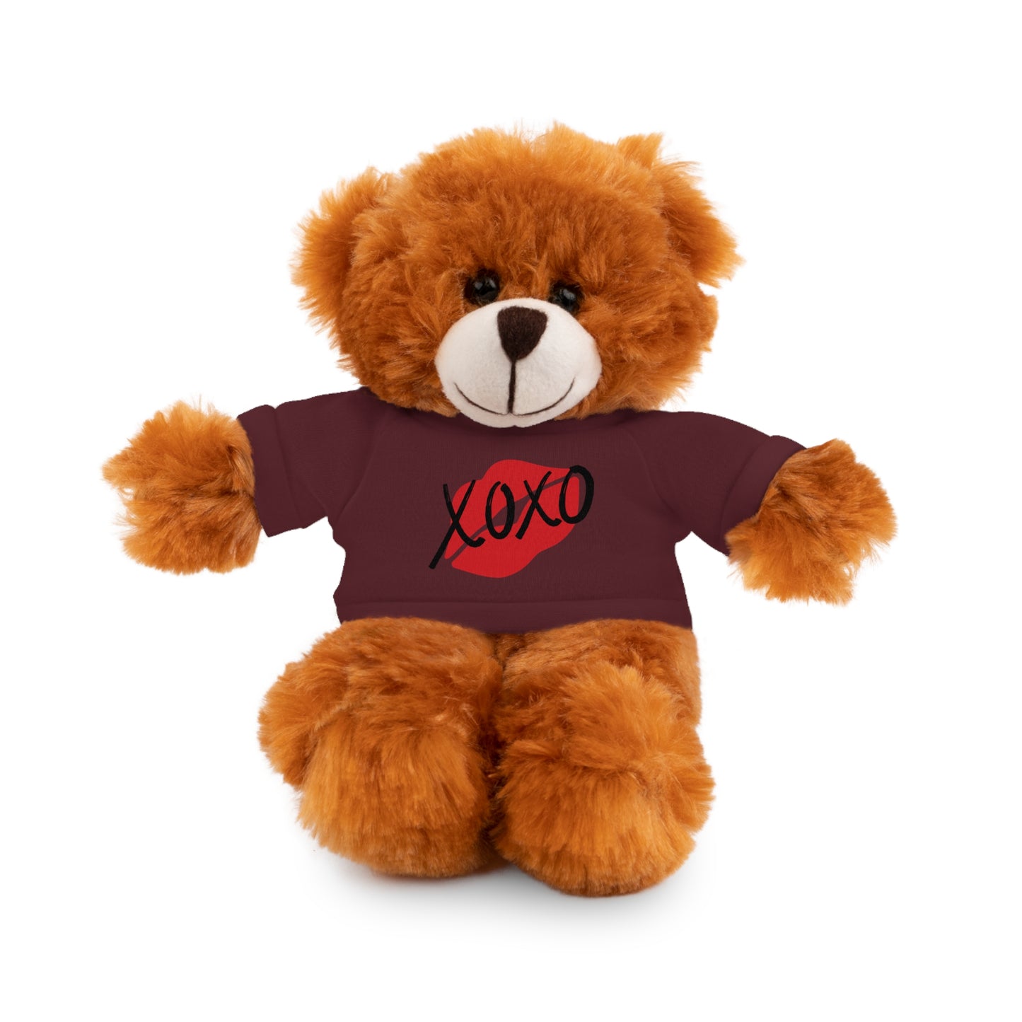 XOXO Kiss Valentine Stuffed Animals with Tee | Valentines Day Gifts