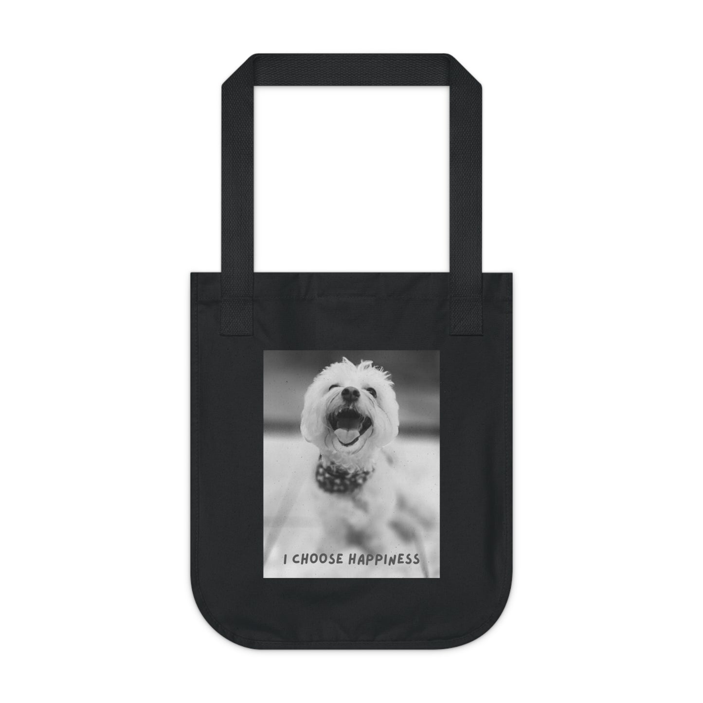 I Choose to be Happy Organic Canvas Tote Bag