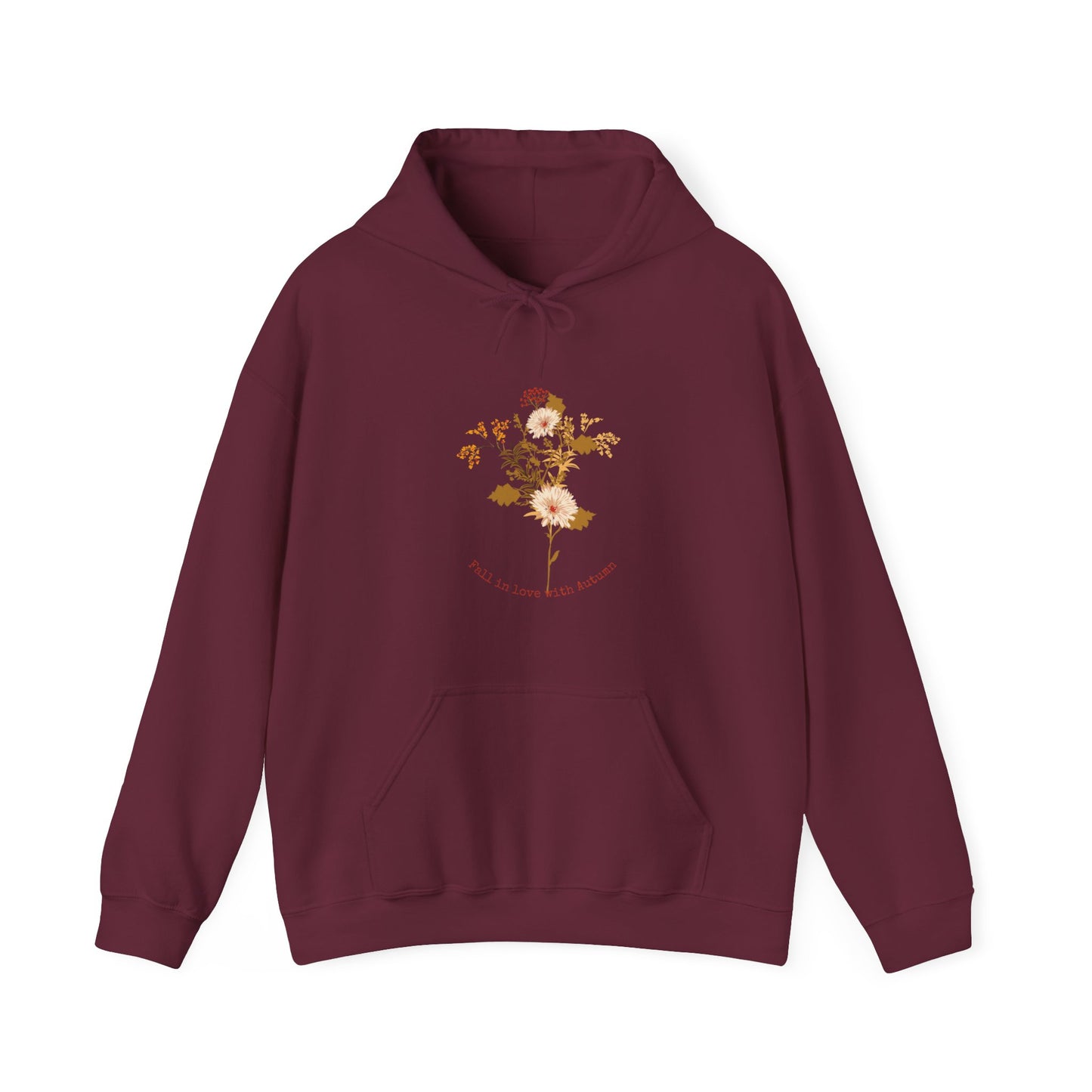 Fall in Love with Autumn Fall Bouquet Unisex Heavy Blend™ Hooded Sweatshirt