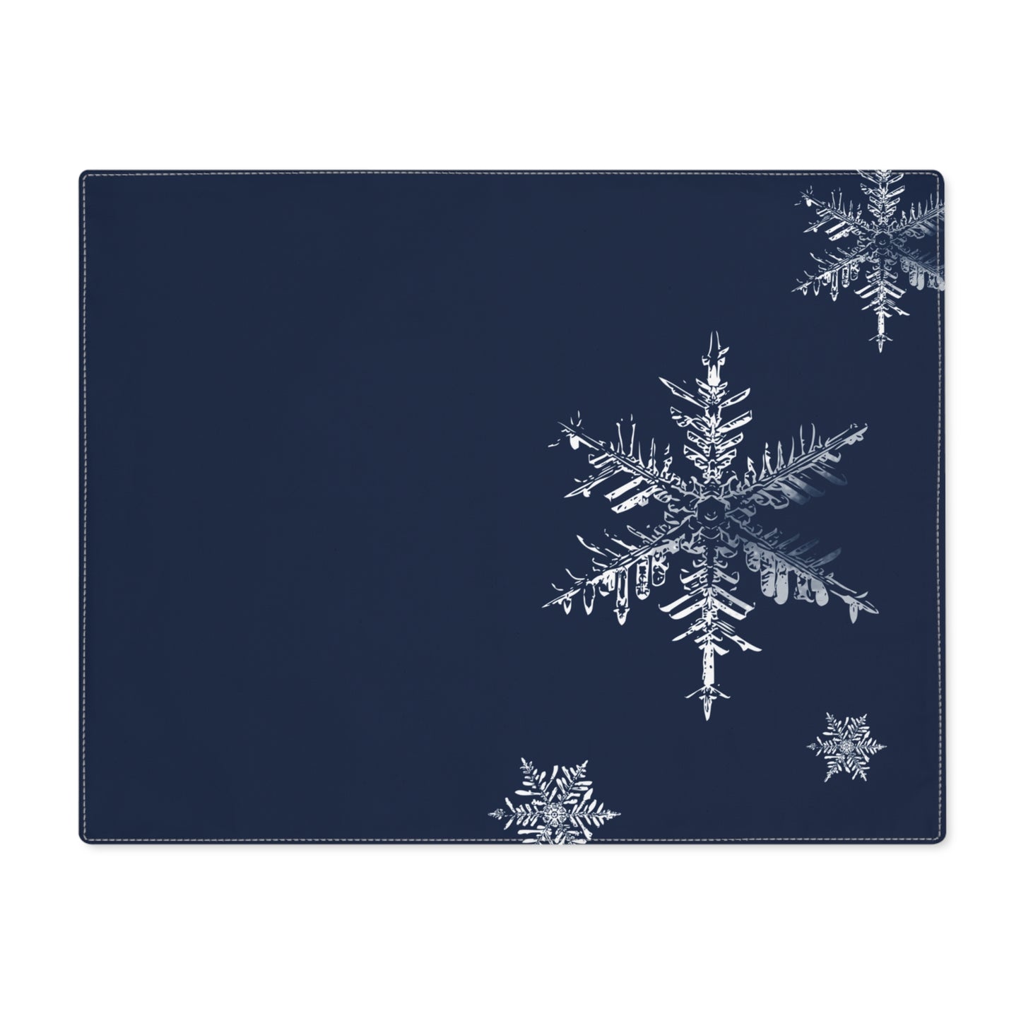 Holiday Snowflake Christmas Placemat, 1pc