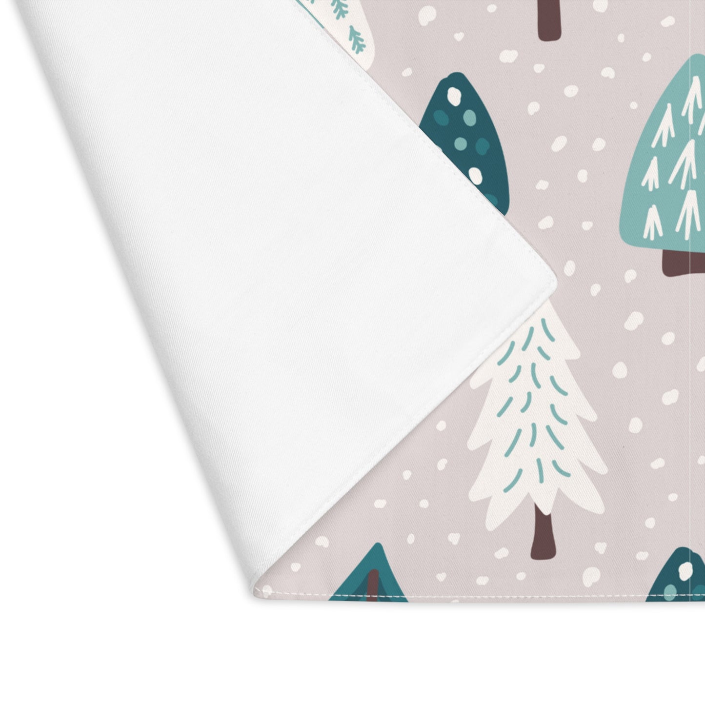 Christmas Tree Pattern Scandinavian Christmas Placemat, 1pc