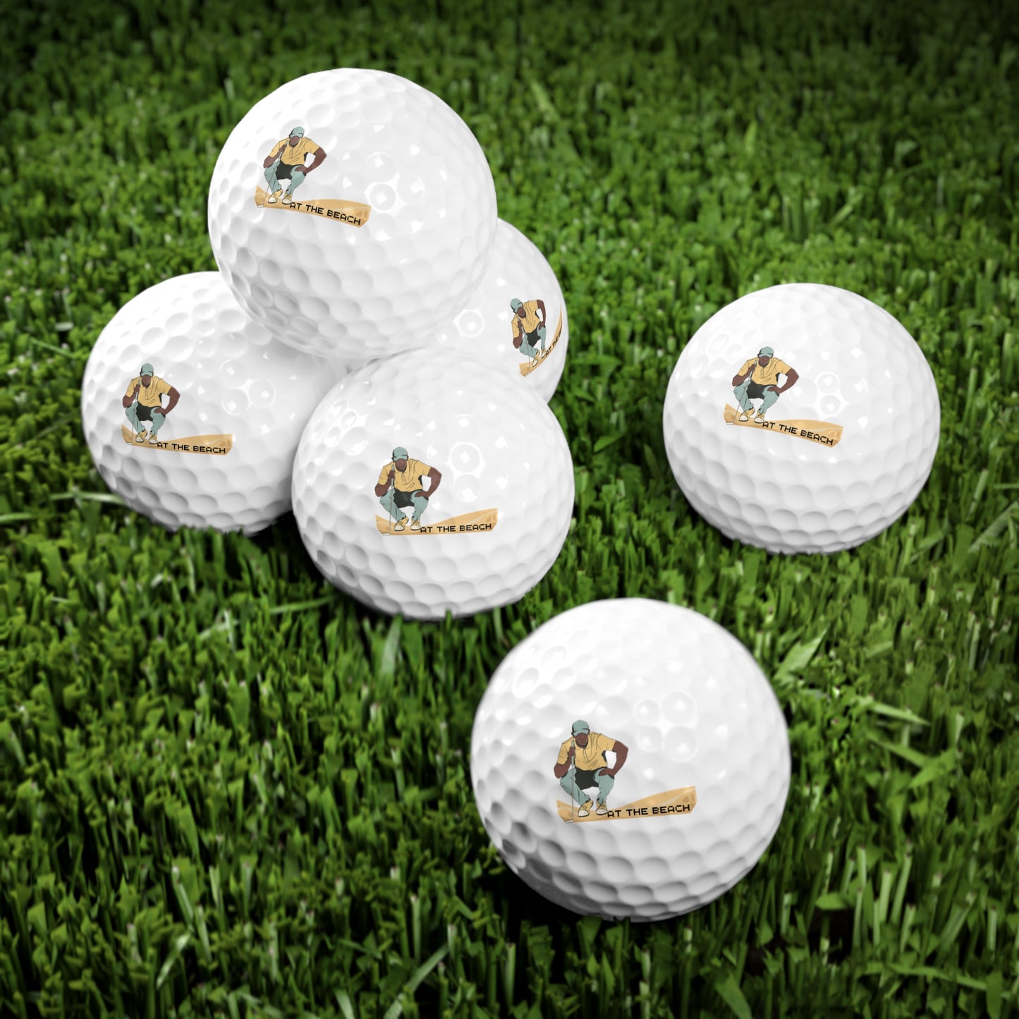 At the Beach Golf Balls, 6pcs