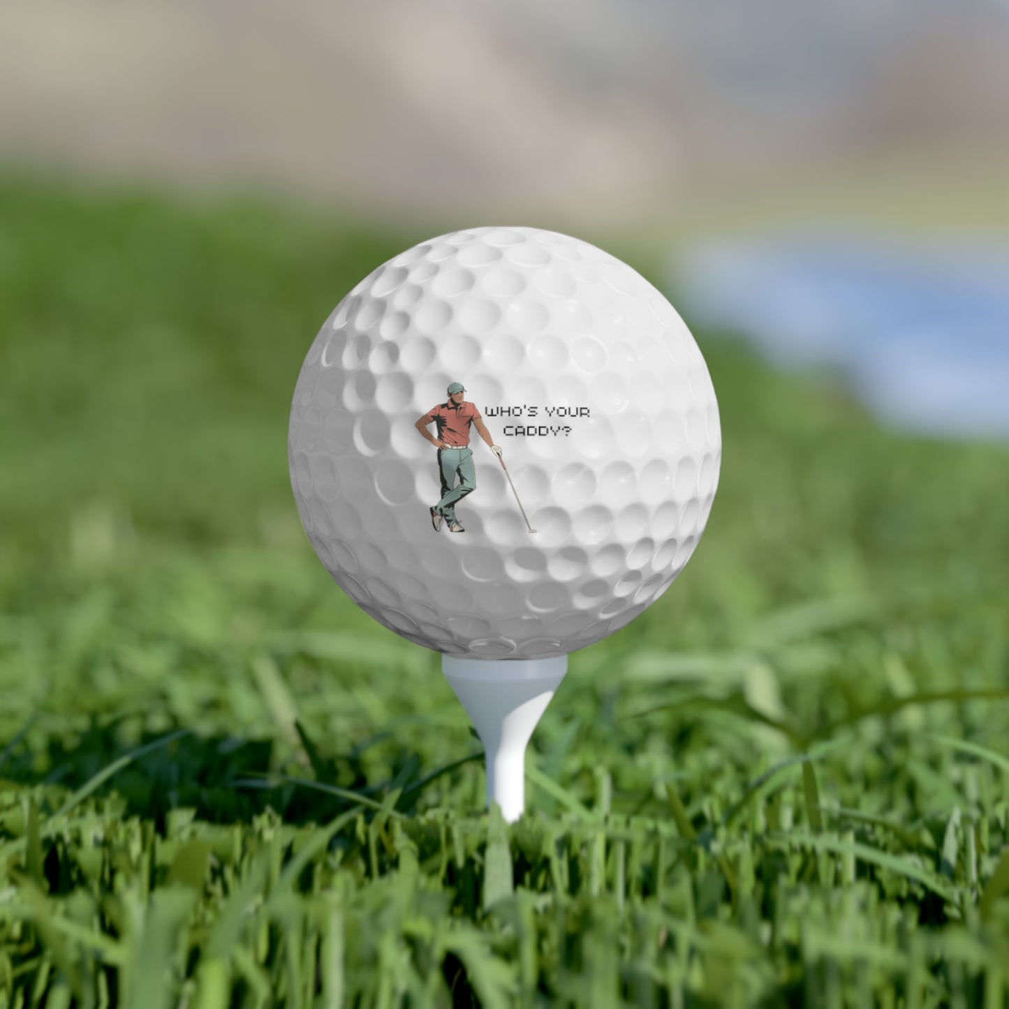 Whos Your Caddy Golf Balls, 6pcs