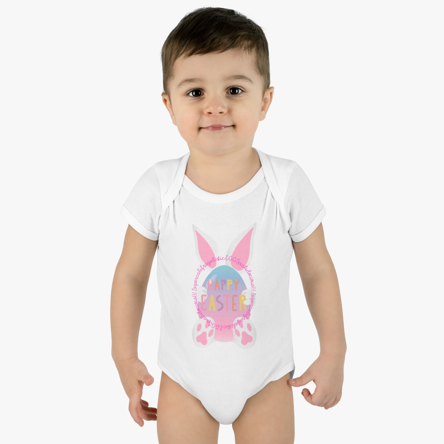 Eggspialidocious Infant Baby Rib Bodysuit