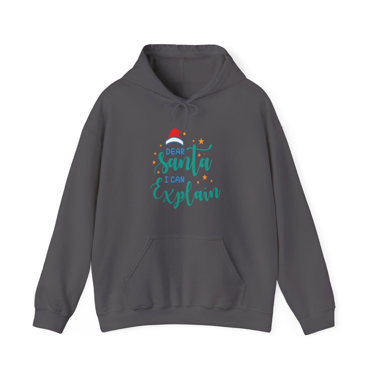 Santa I Can Explain Christmas Graphic Unisex Heavy Blend™ Hooded Sweatshirt