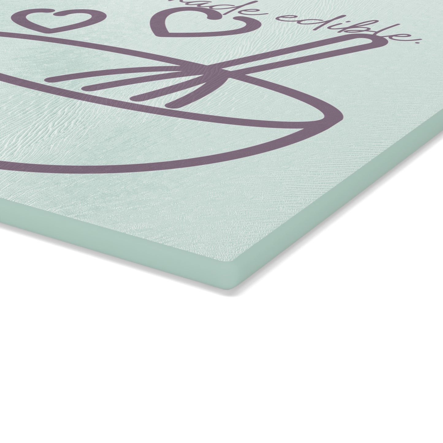 Cooking is Love Made Edible Glass Cutting Board | Housewarming Return Gift | Unique Party Favor