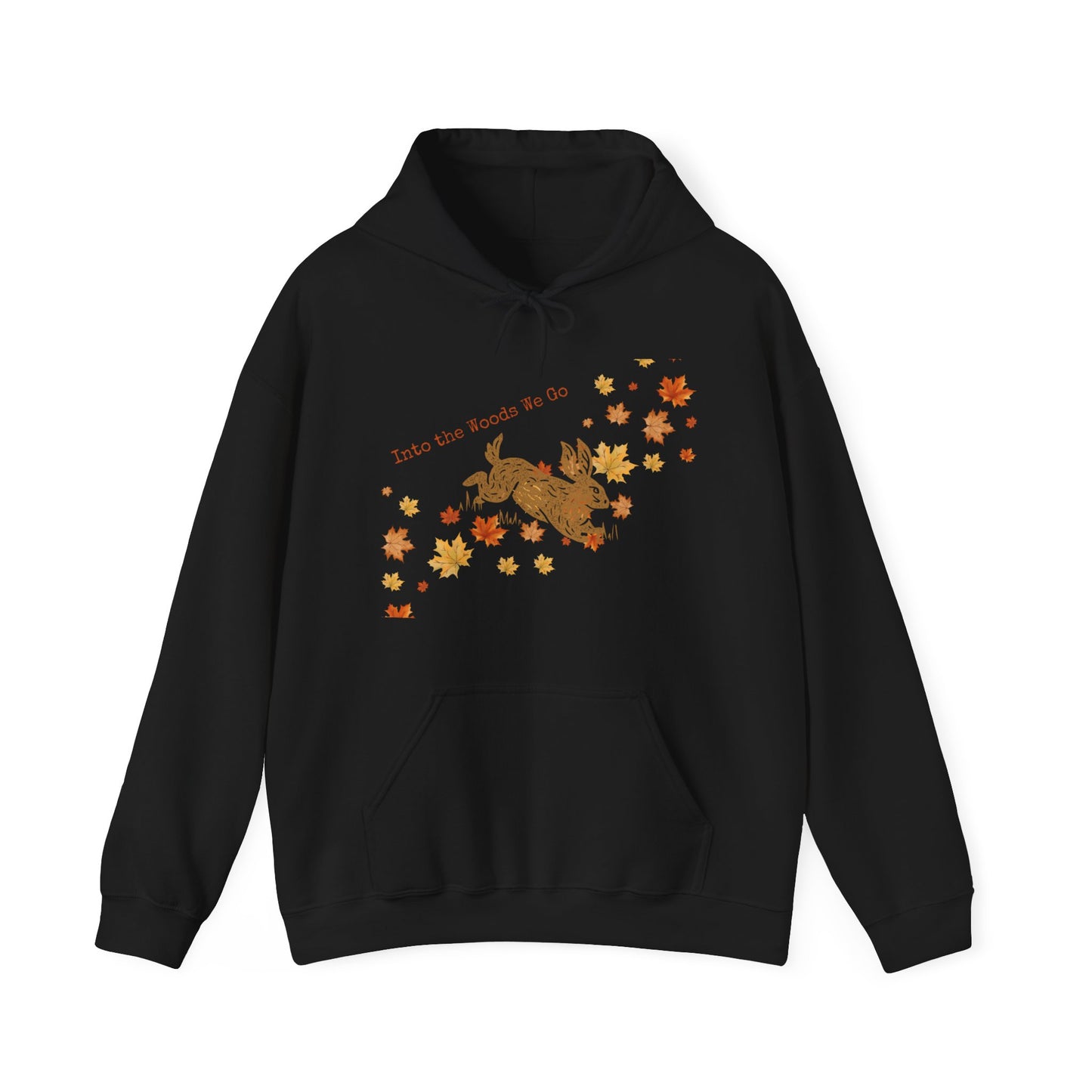 Into the Woods We Go Fall Bunny Unisex Heavy Blend™ Hooded Sweatshirt