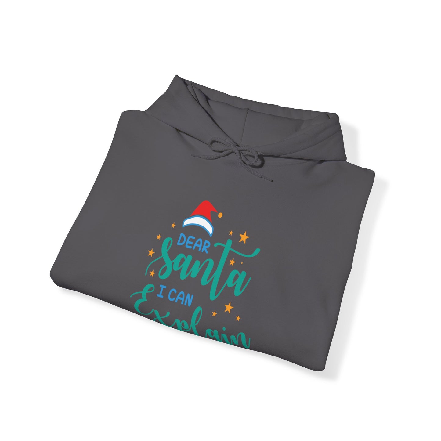 Santa I Can Explain Christmas Graphic Unisex Heavy Blend™ Hooded Sweatshirt