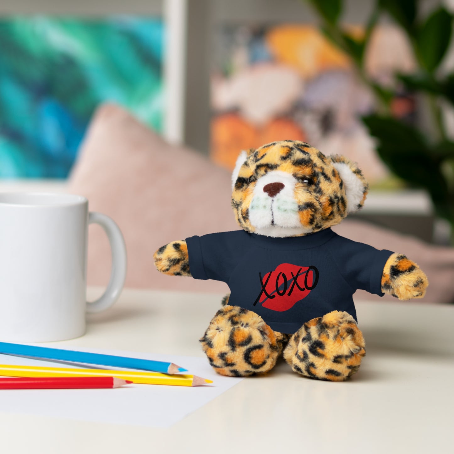 XOXO Kiss Valentine Stuffed Animals with Tee | Valentines Day Gifts