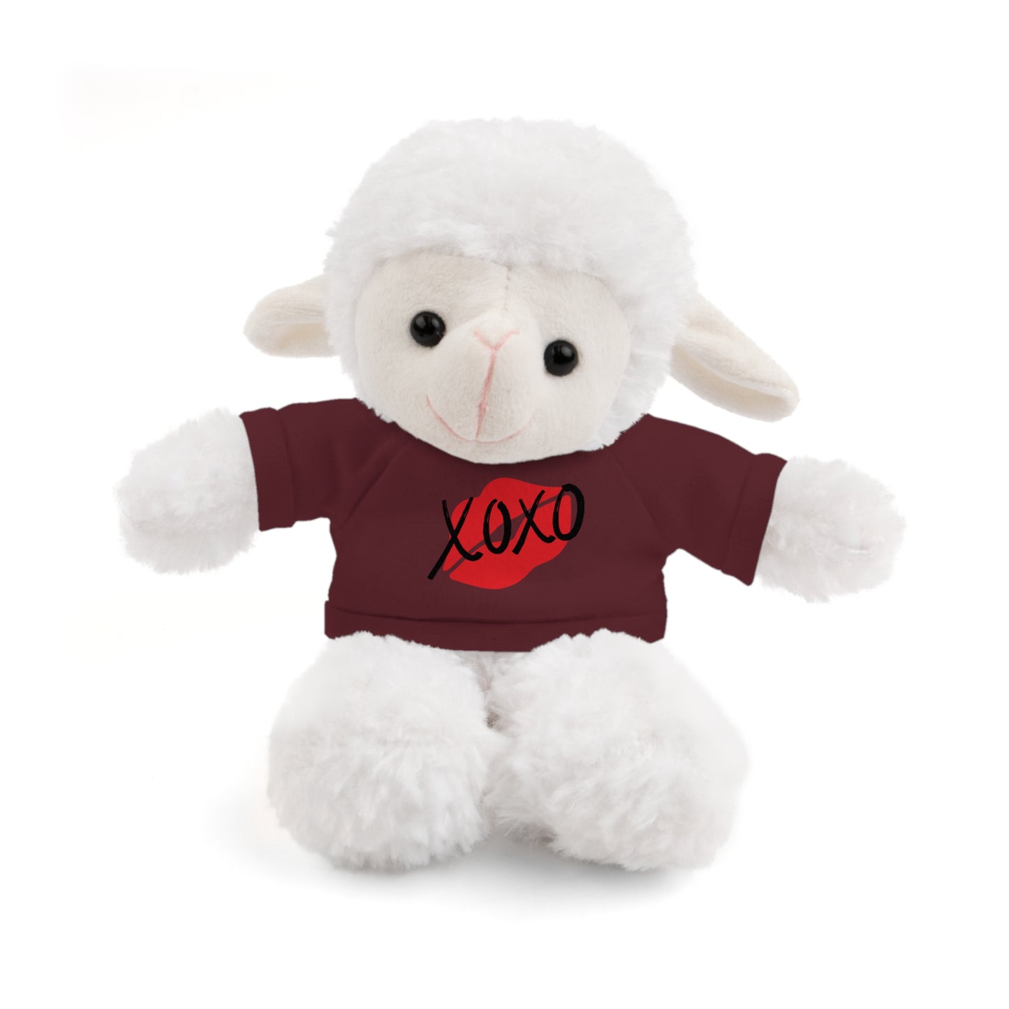 XOXO Kiss Valentine Stuffed Animals with Tee | Valentines Day Gifts