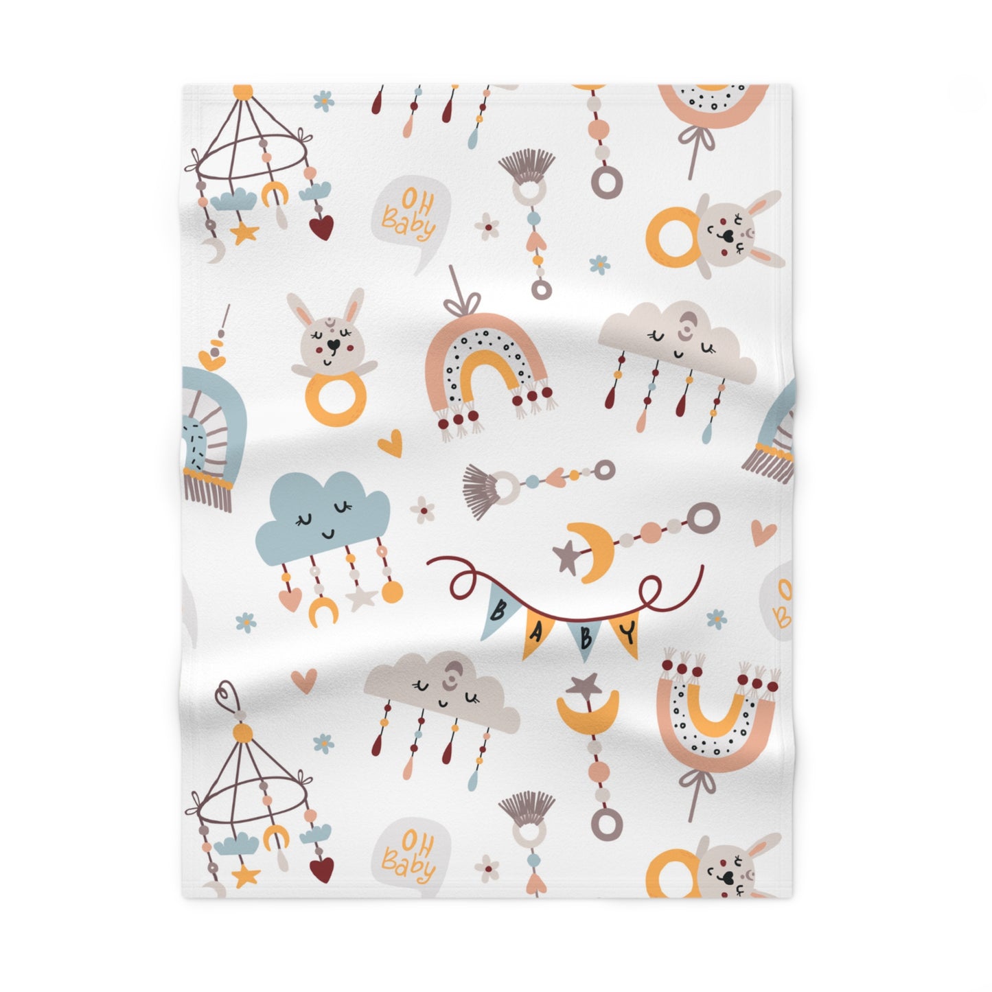 Cute and Cuddly Baby Toys and Mobiles Soft Fleece Baby Blanket