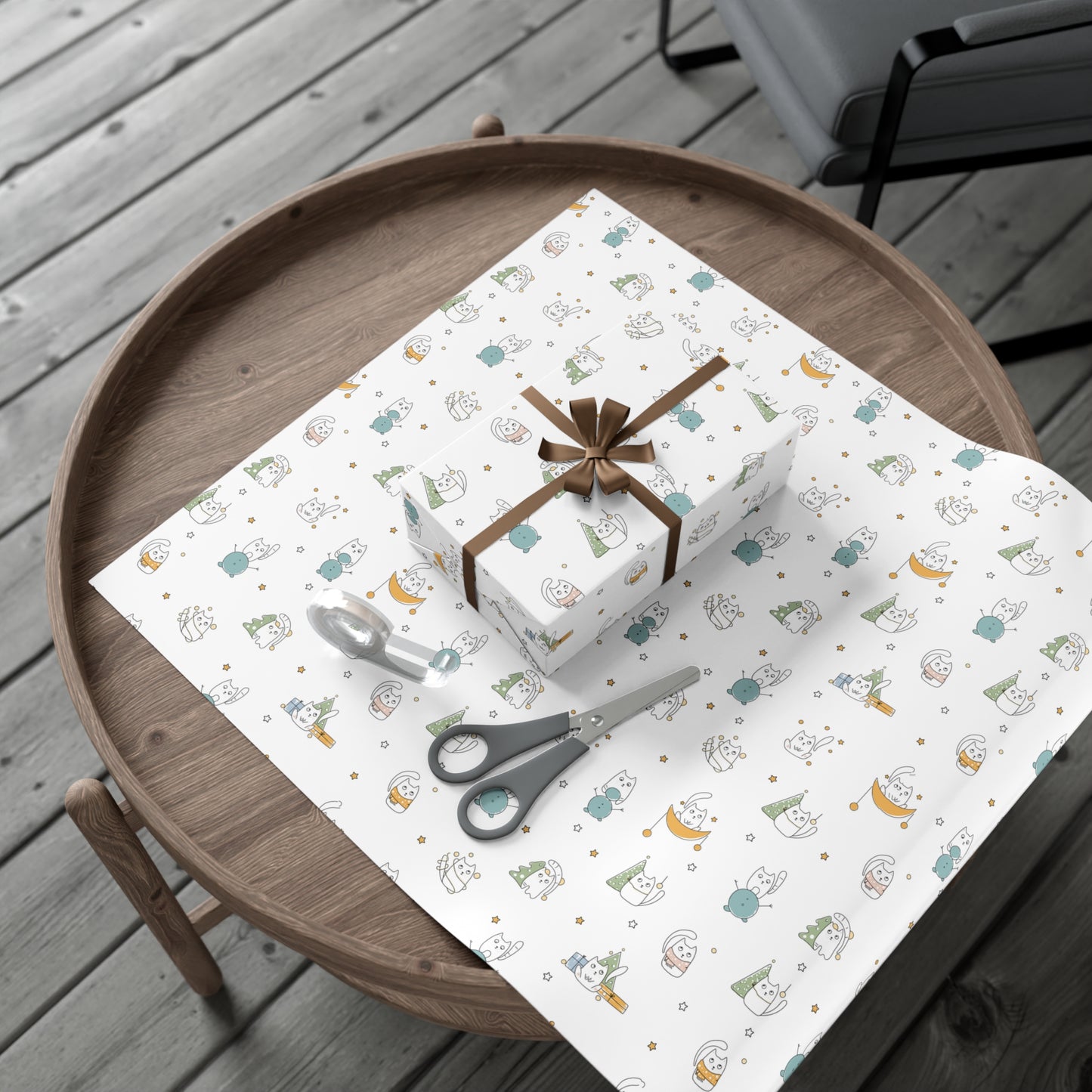 Winter Cats Festive Christmas Gift Wrap Papers