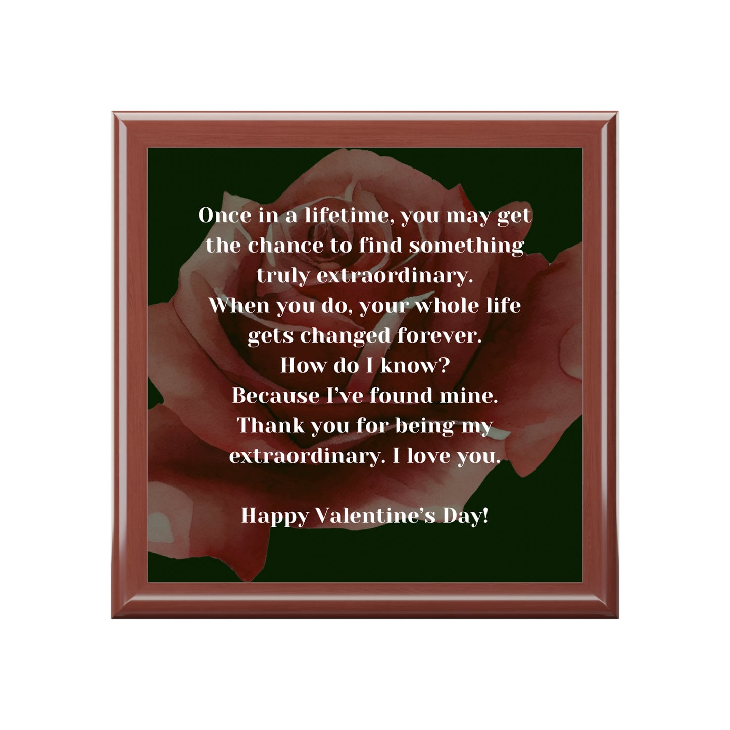 Extraordinary Love Valentines Day Gift Jewelry Box | Jewelry Organizer