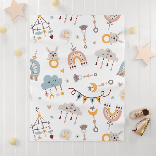Cute and Cuddly Baby Toys and Mobiles Soft Fleece Baby Blanket
