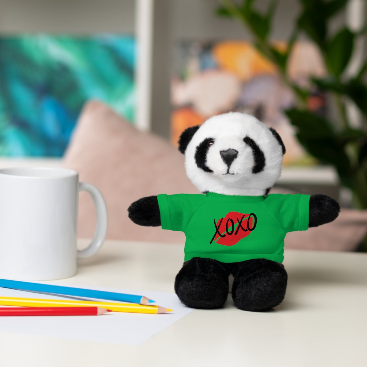 XOXO Kiss Valentine Stuffed Animals with Tee | Valentines Day Gifts