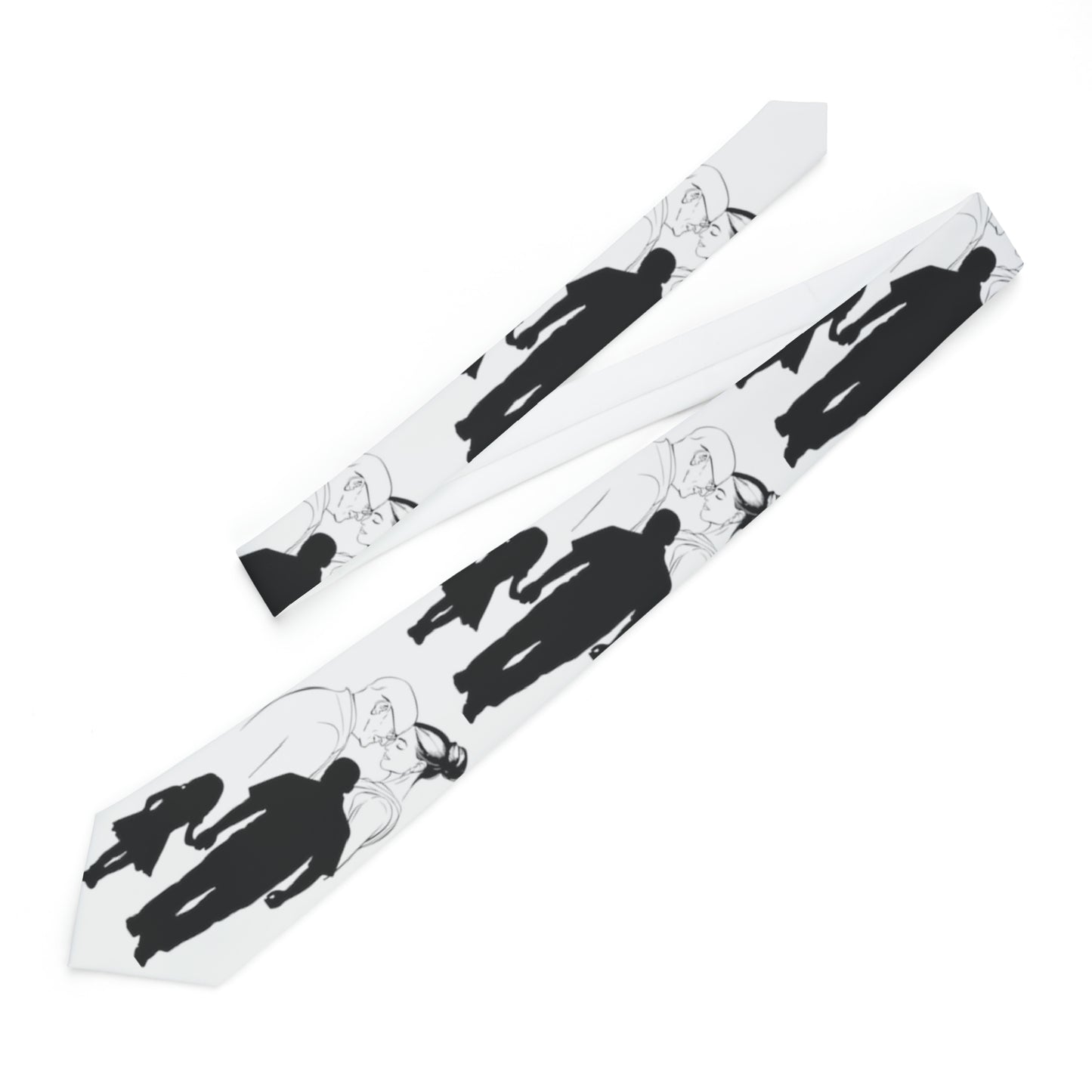 Father and Daughter Silhouette Father of the Bride Necktie
