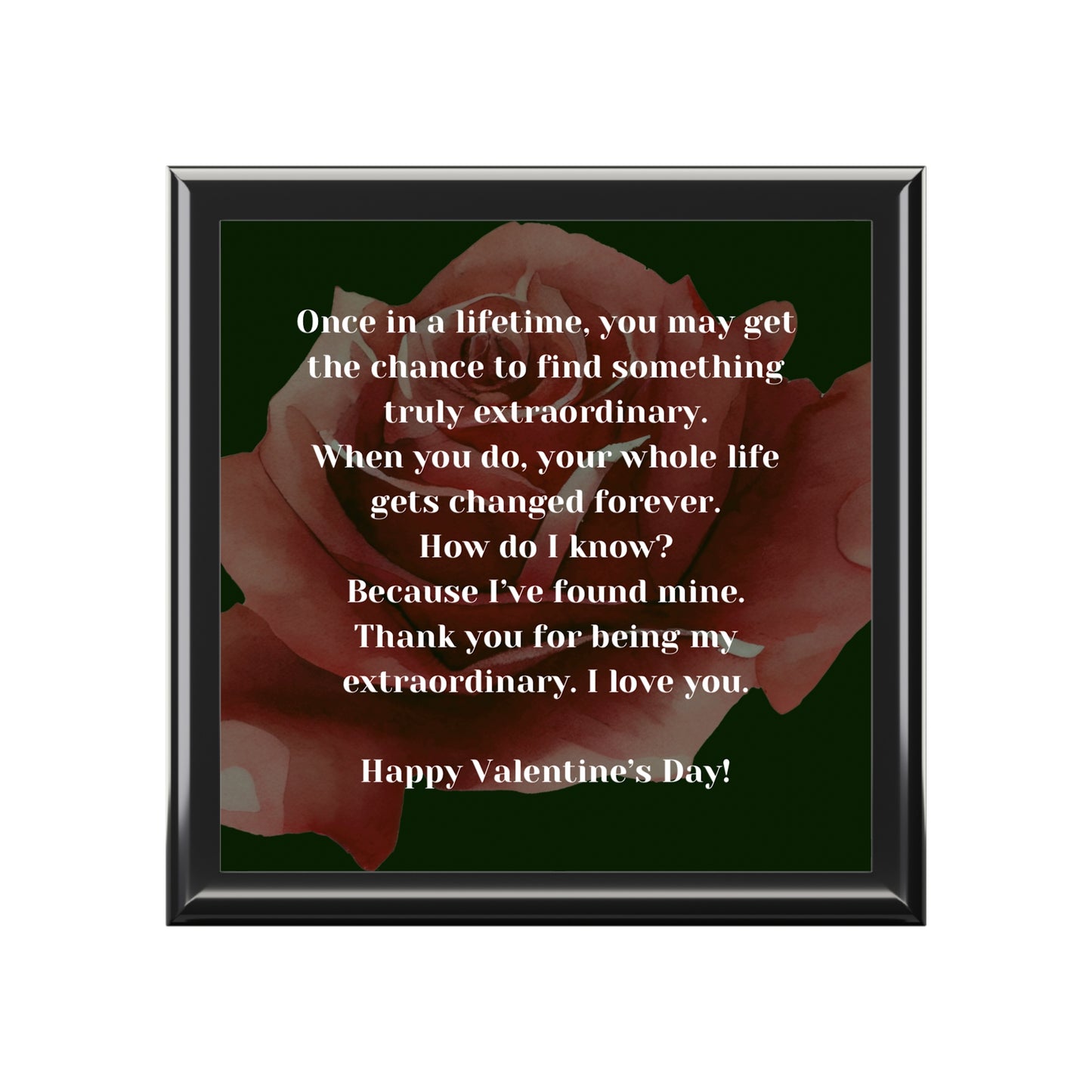 Extraordinary Love Valentines Day Gift Jewelry Box | Jewelry Organizer