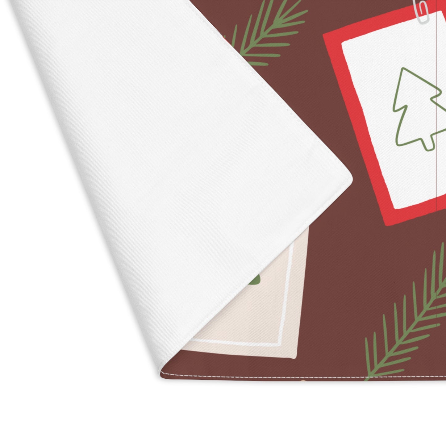 Red Cards and Cocoa Christmas Placemat, 1pc