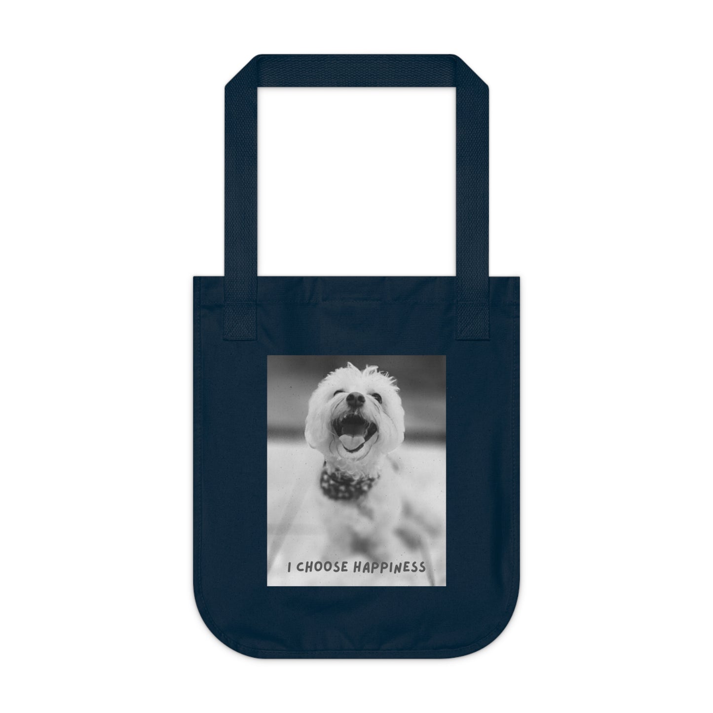 I Choose to be Happy Organic Canvas Tote Bag