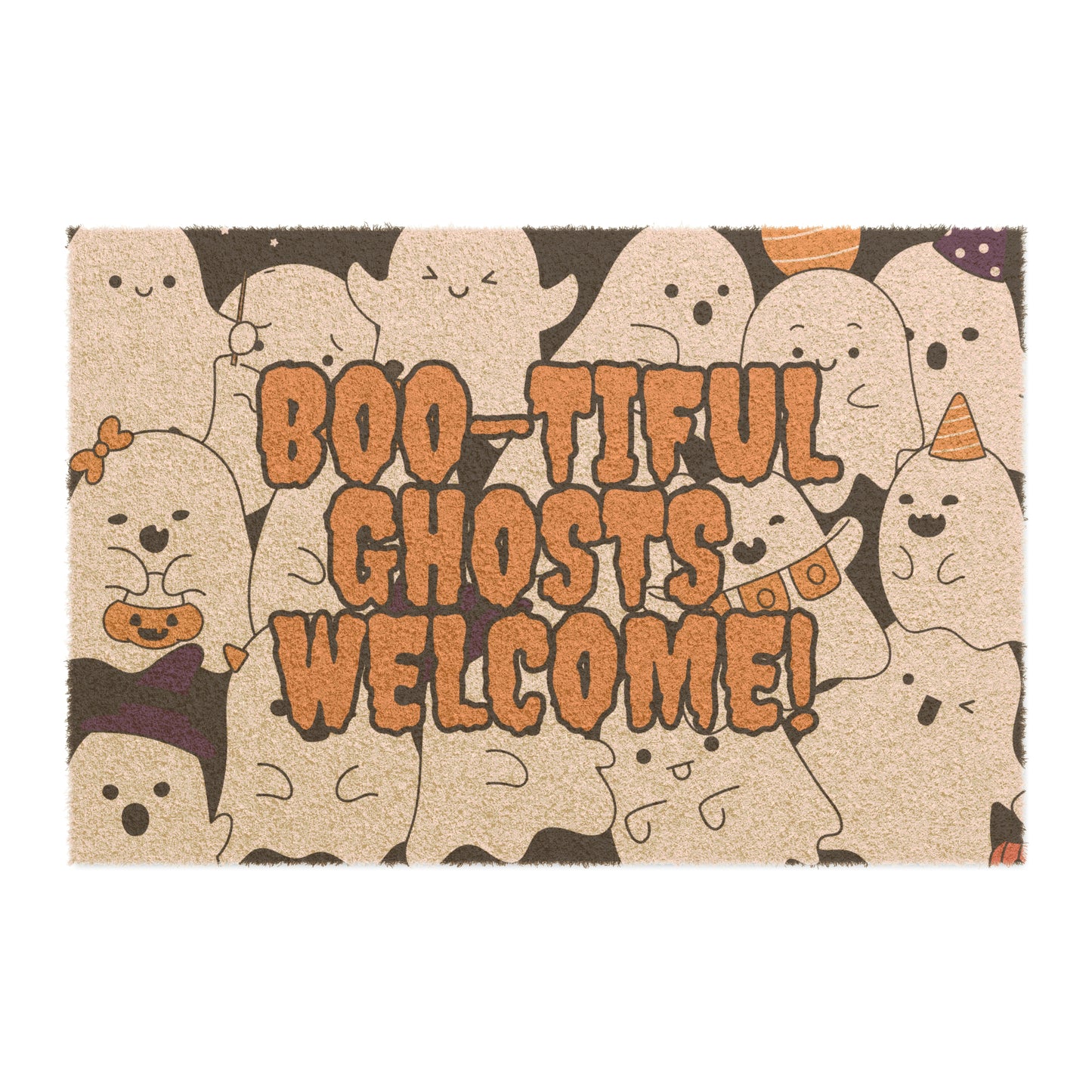 Bootiful Ghosts Welcome Halloween Doormat