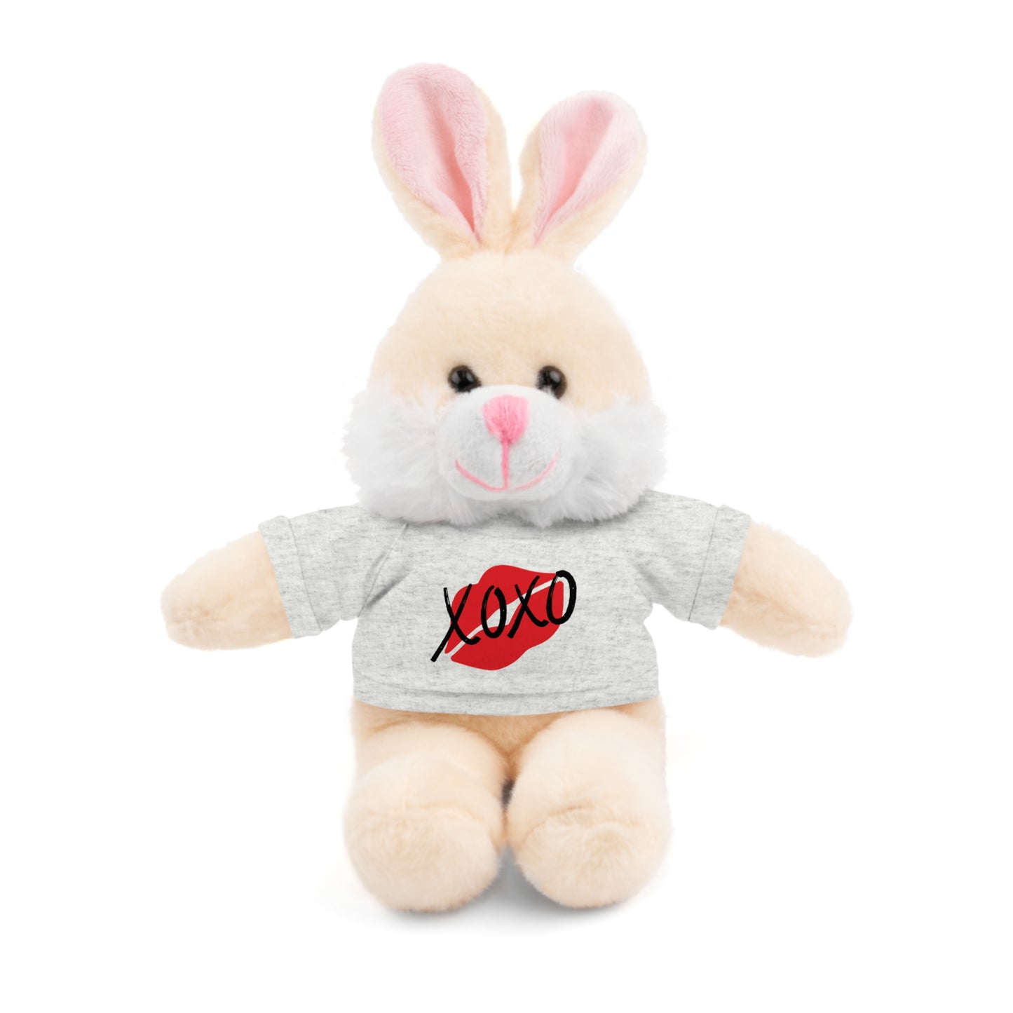 XOXO Kiss Valentine Stuffed Animals with Tee | Valentines Day Gifts