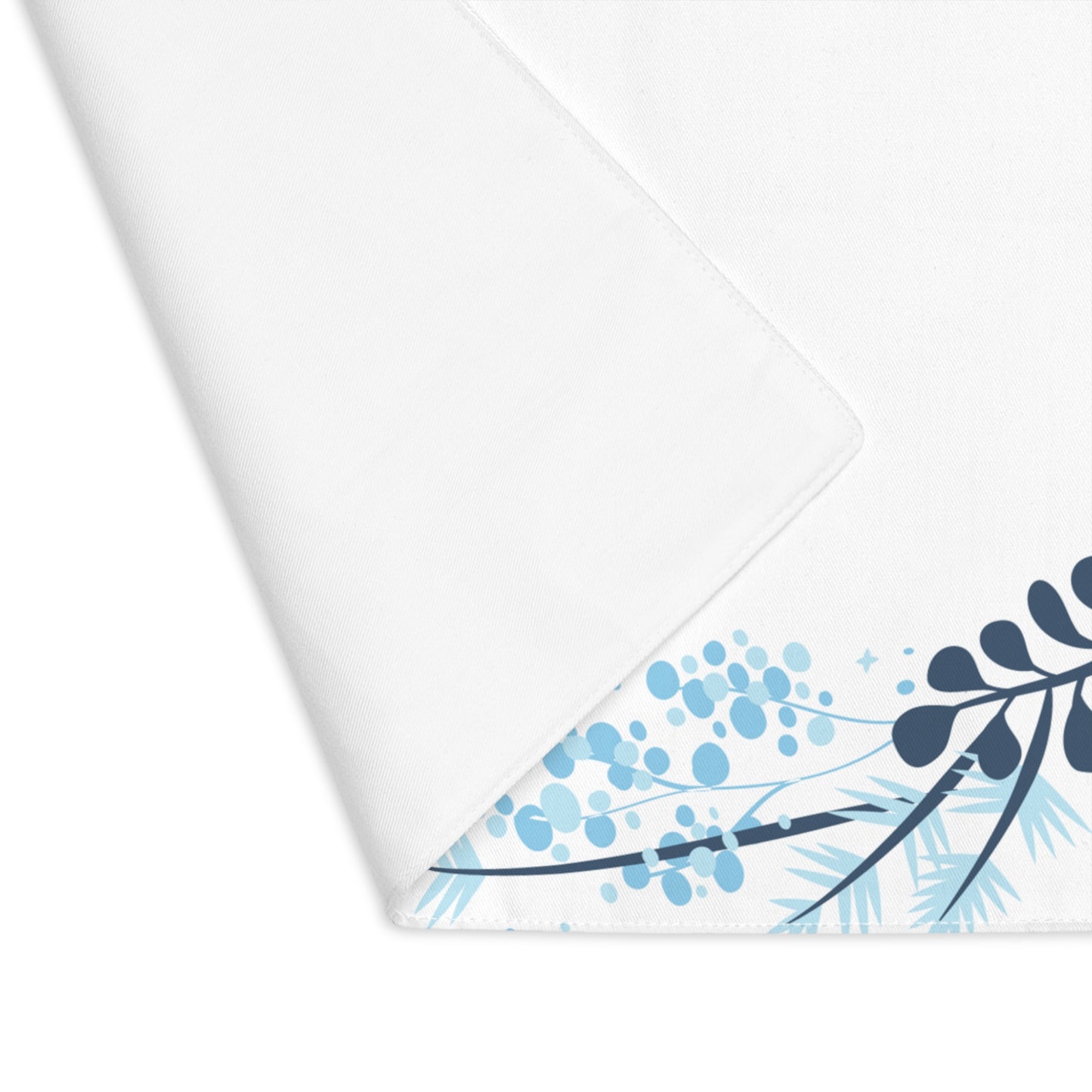 Leafy Swirls Winter Christmas Placemat, 1pc