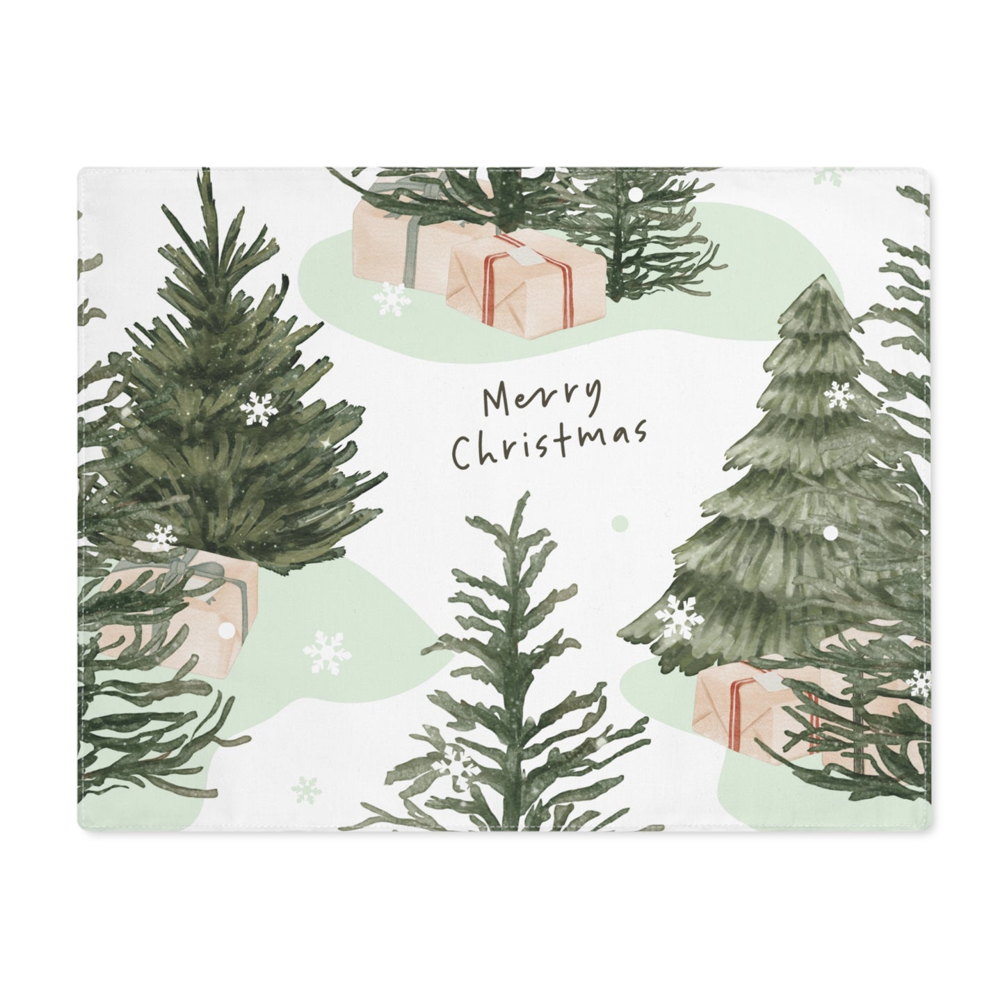 Trees and Presents Scandinavian Christmas Placemat, 1pc