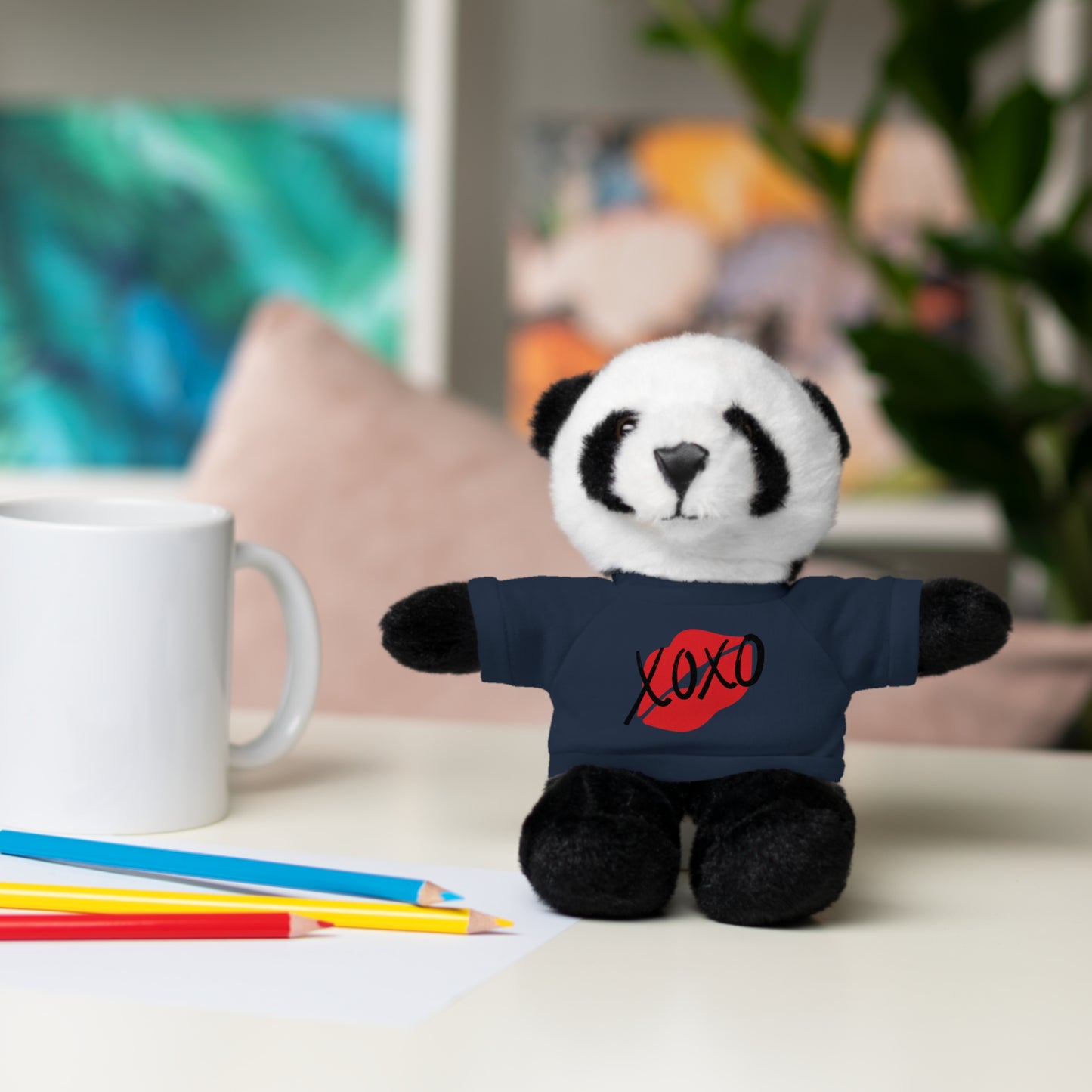 XOXO Kiss Valentine Stuffed Animals with Tee | Valentines Day Gifts