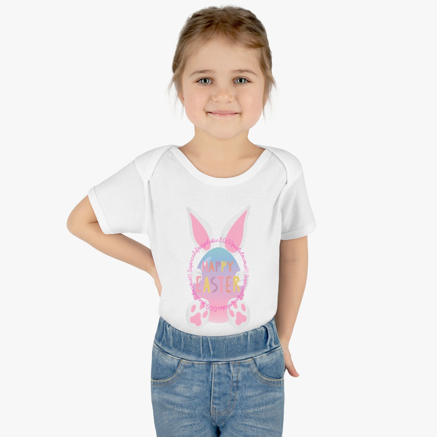 Eggspialidocious Infant Baby Rib Bodysuit