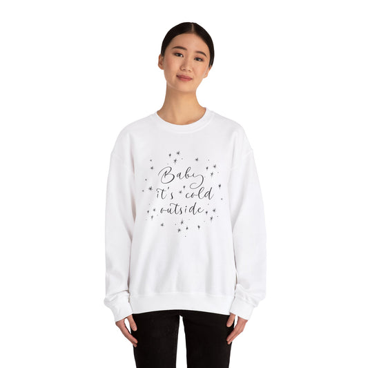 Baby Its Cold Outside Christmas Unisex Heavy Blend™ Crewneck Sweatshirt