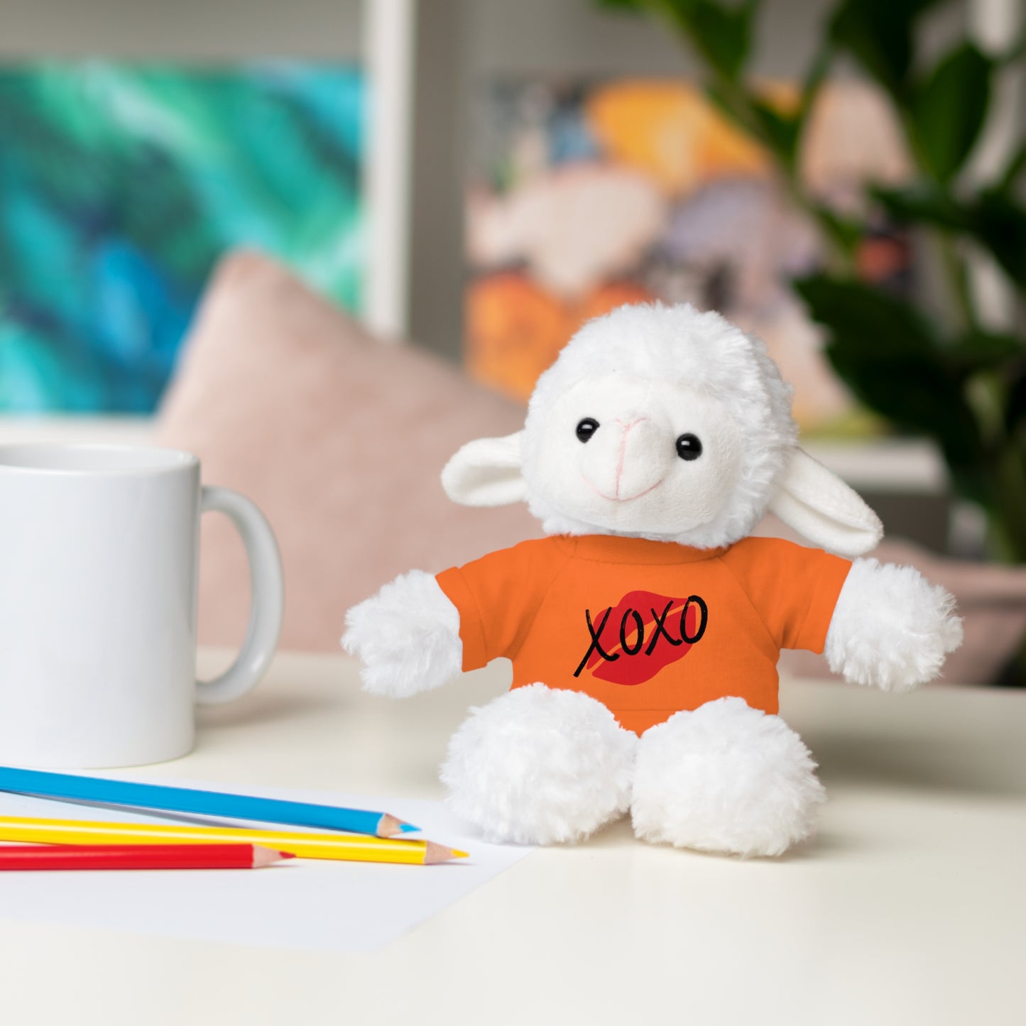 XOXO Kiss Valentine Stuffed Animals with Tee | Valentines Day Gifts