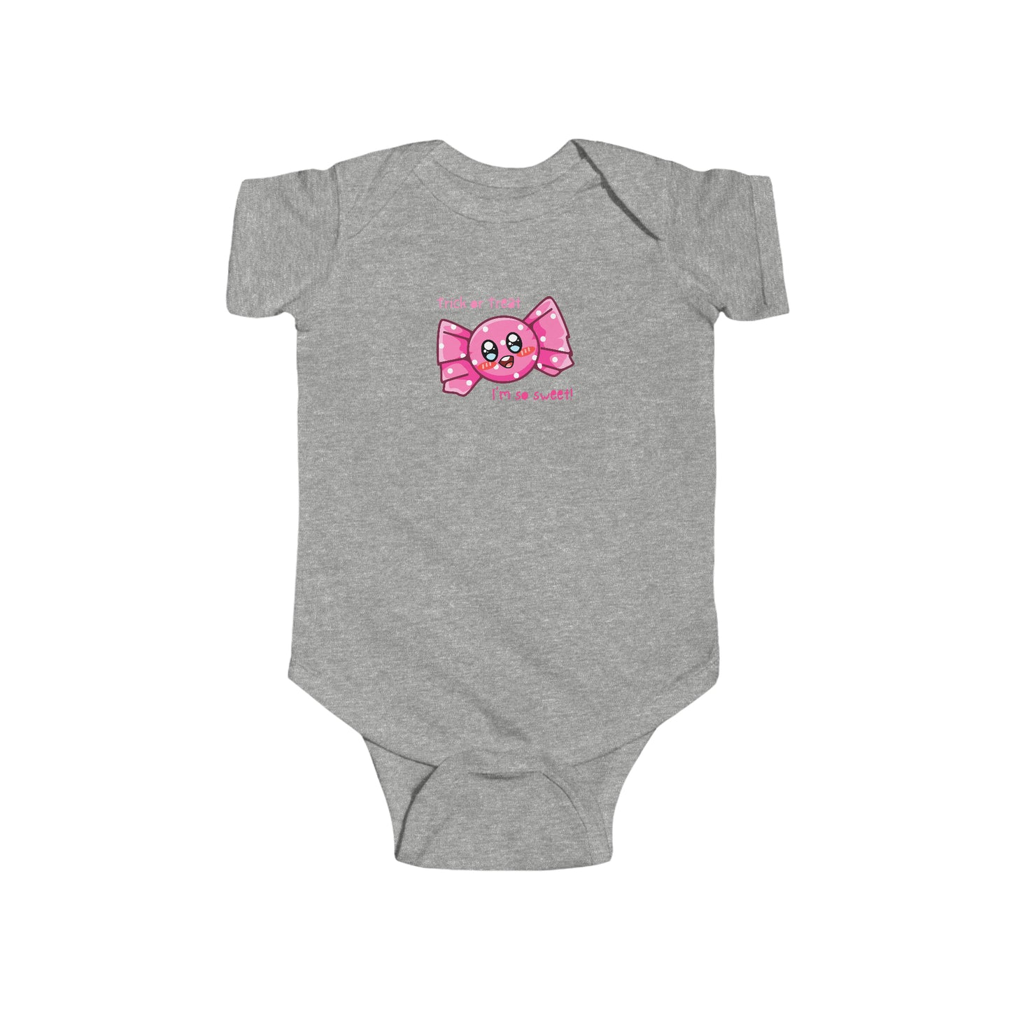 Trick or Treat Im So Sweet Halloween Infant Fine Jersey Bodysuit