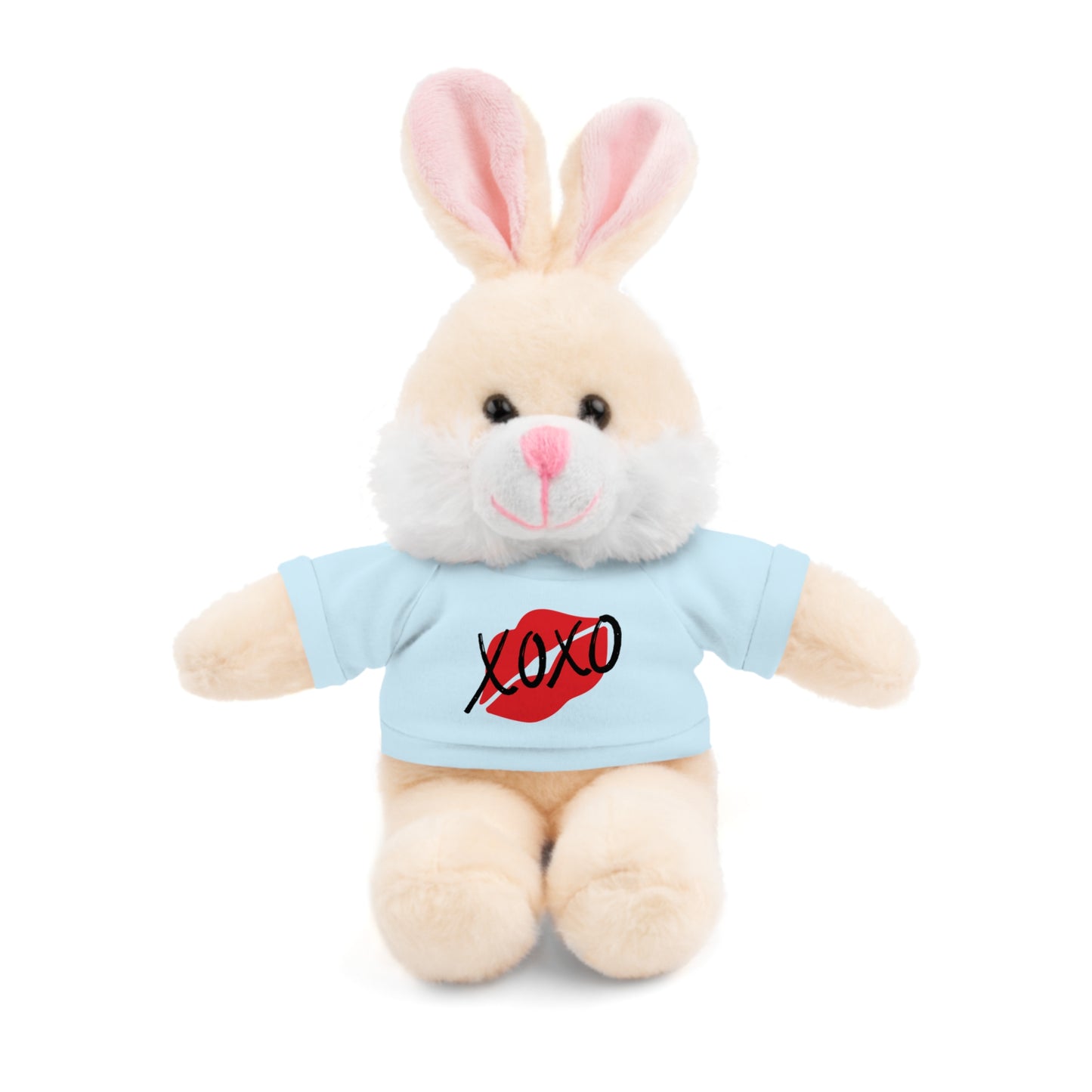 XOXO Kiss Valentine Stuffed Animals with Tee | Valentines Day Gifts