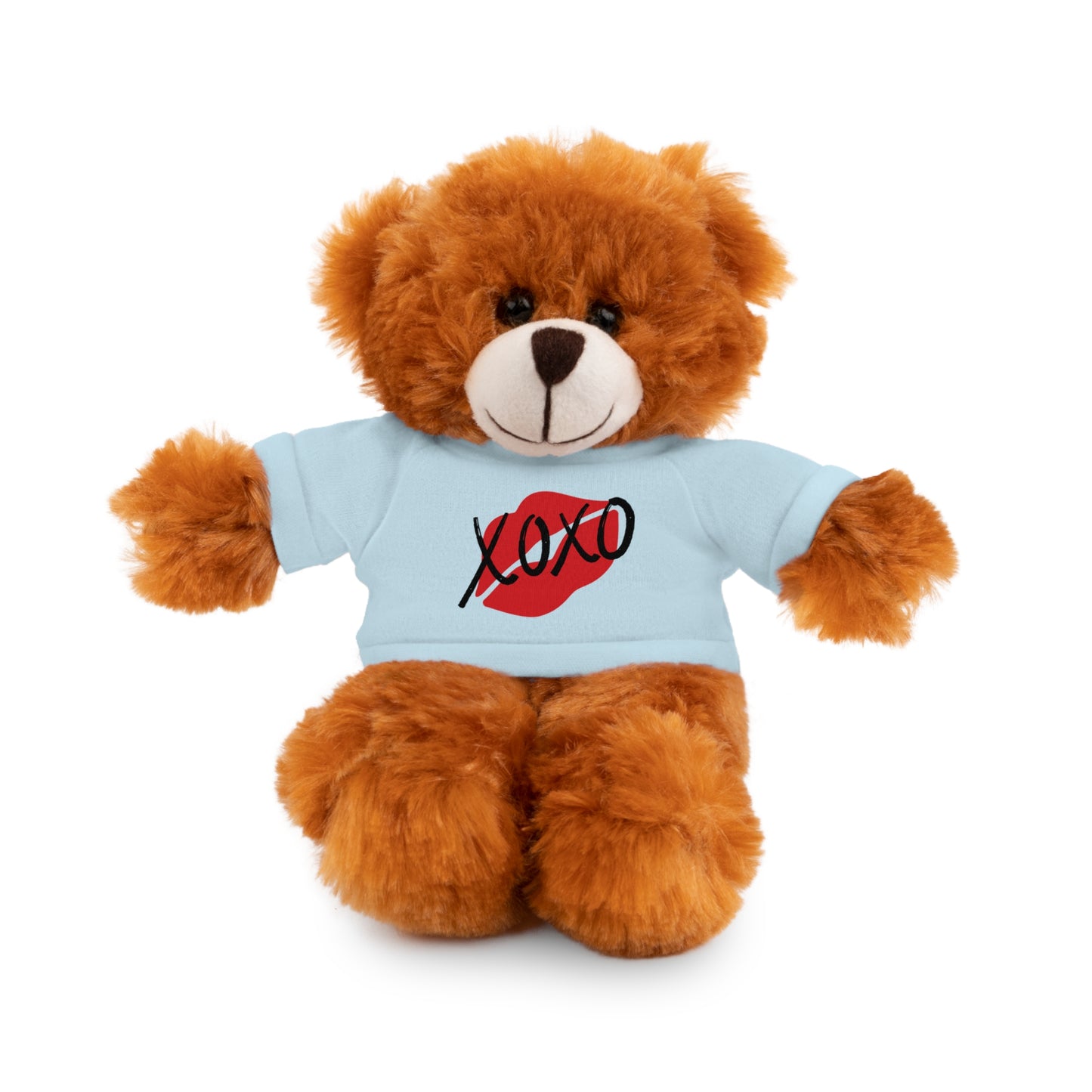 XOXO Kiss Valentine Stuffed Animals with Tee | Valentines Day Gifts